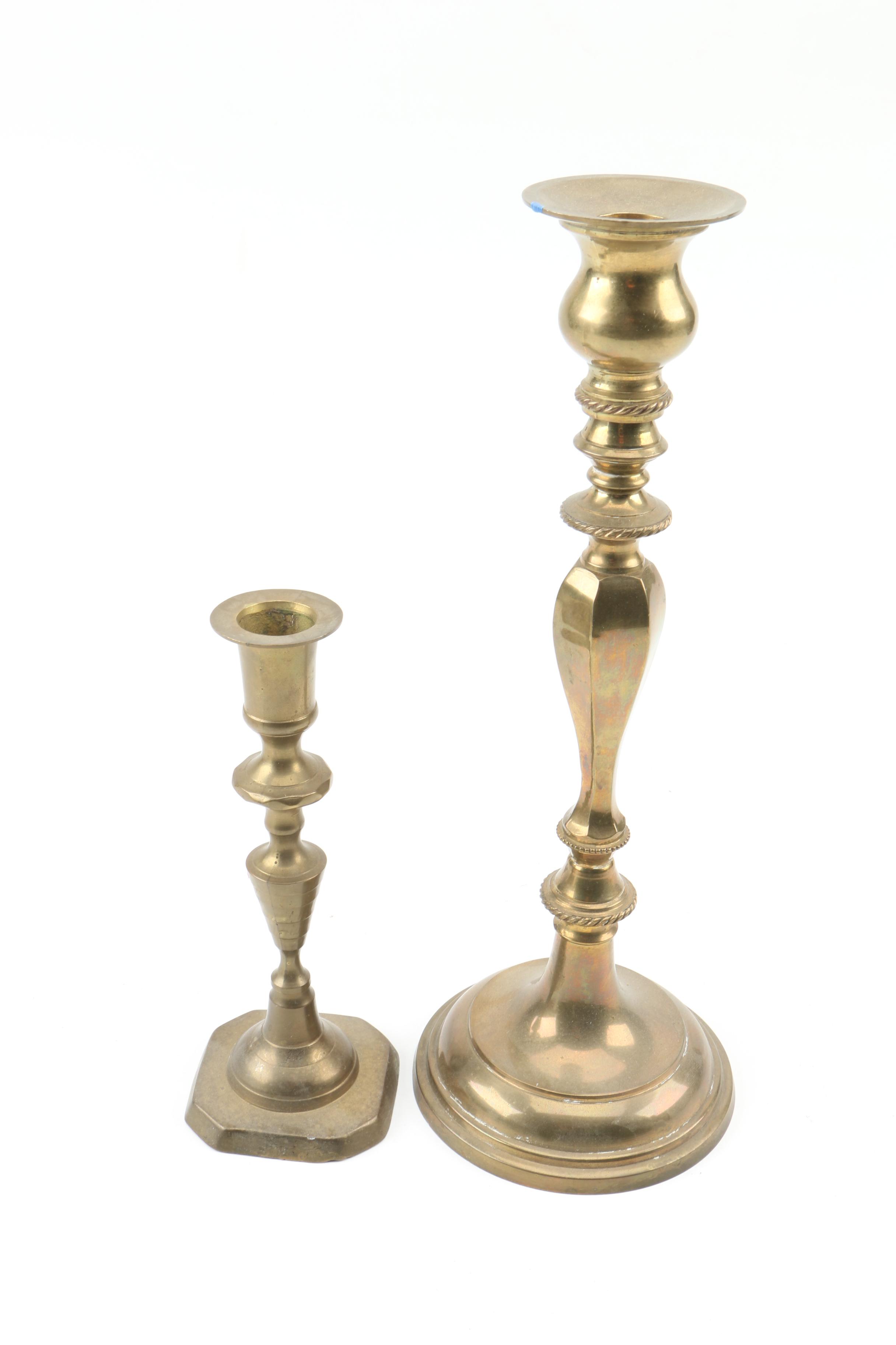 Brass Menorah, Candelabra and Candlesticks