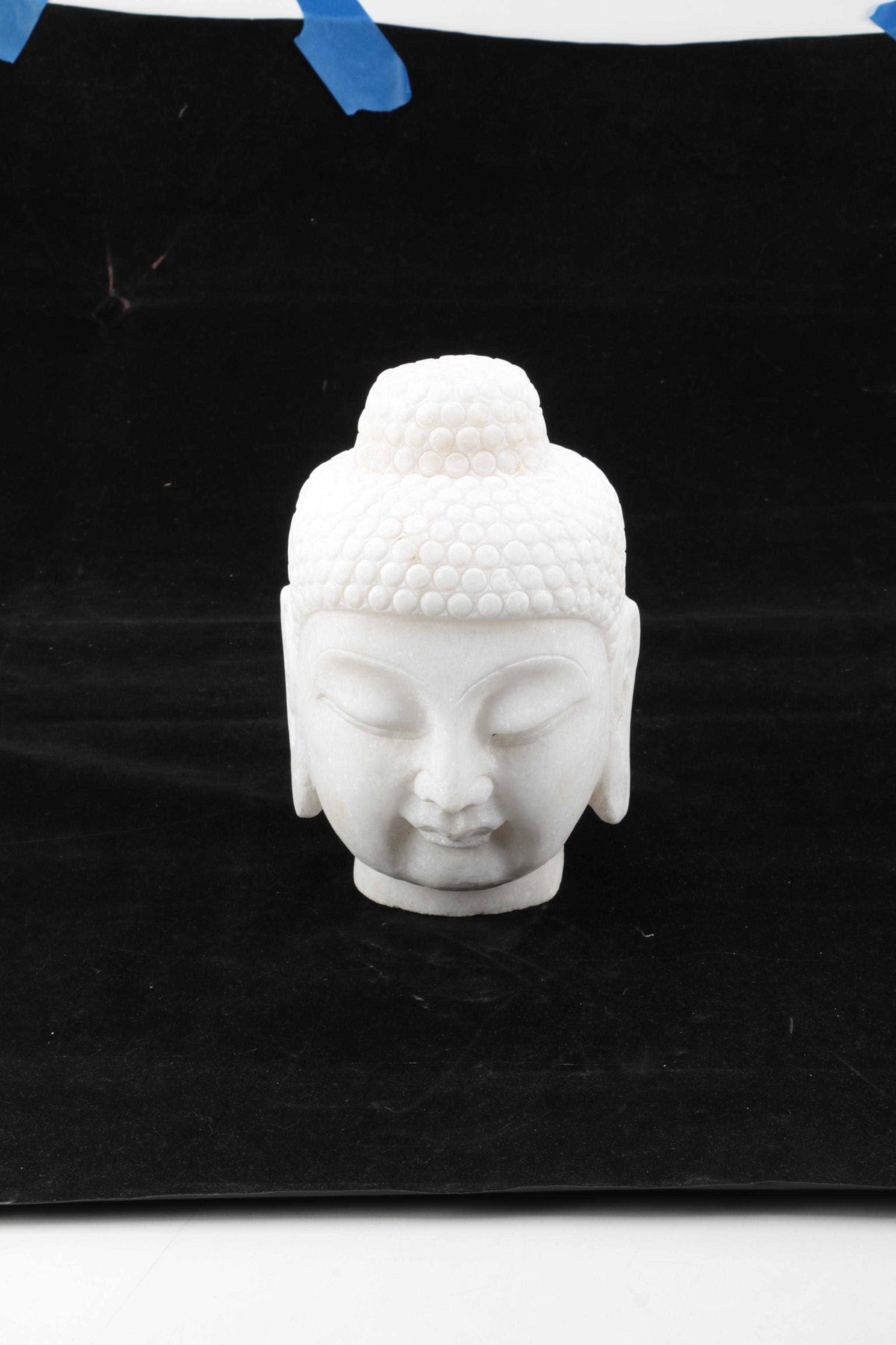Marble Buddha Head