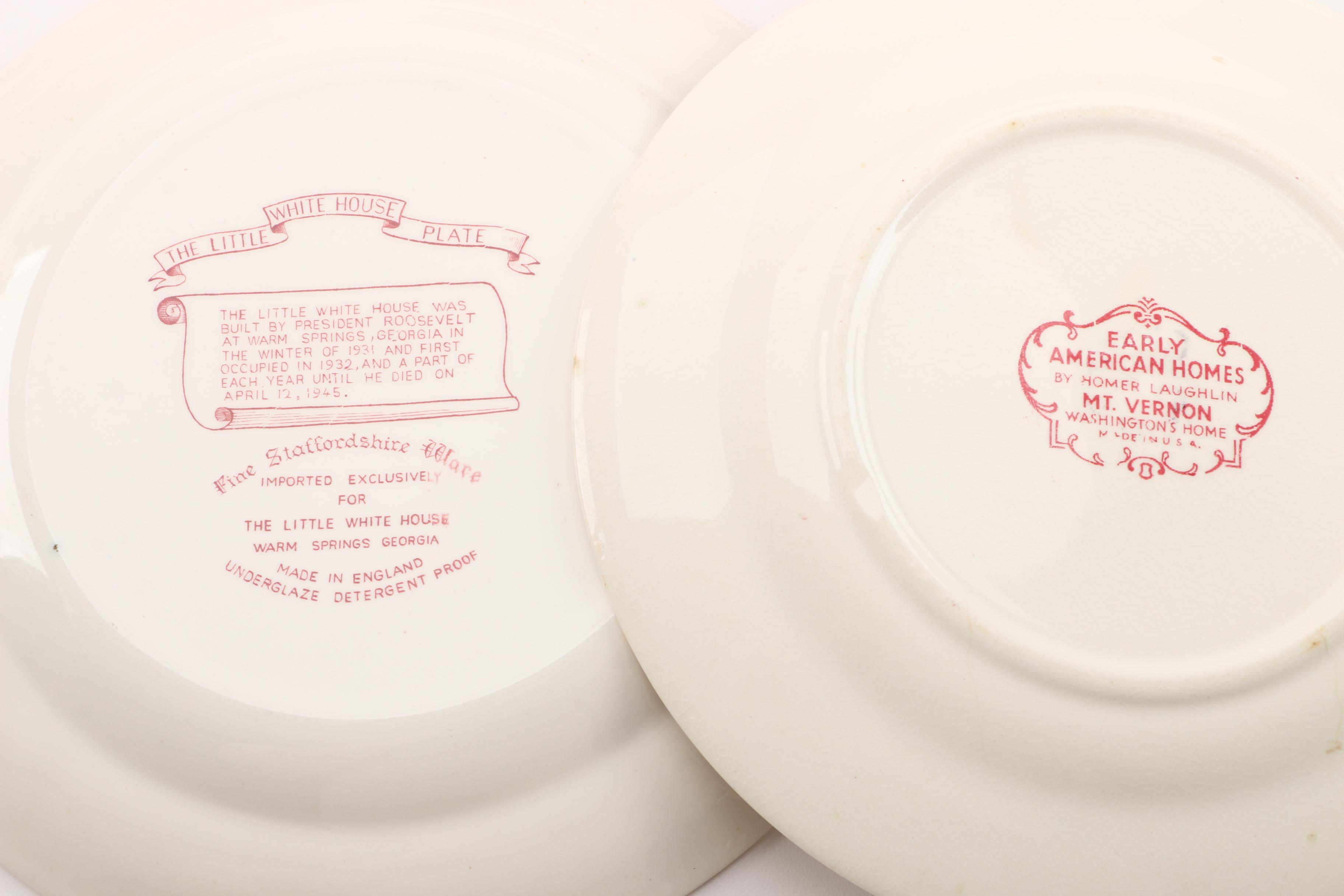 Vintage Plates Including American Limoges and Wedgwood