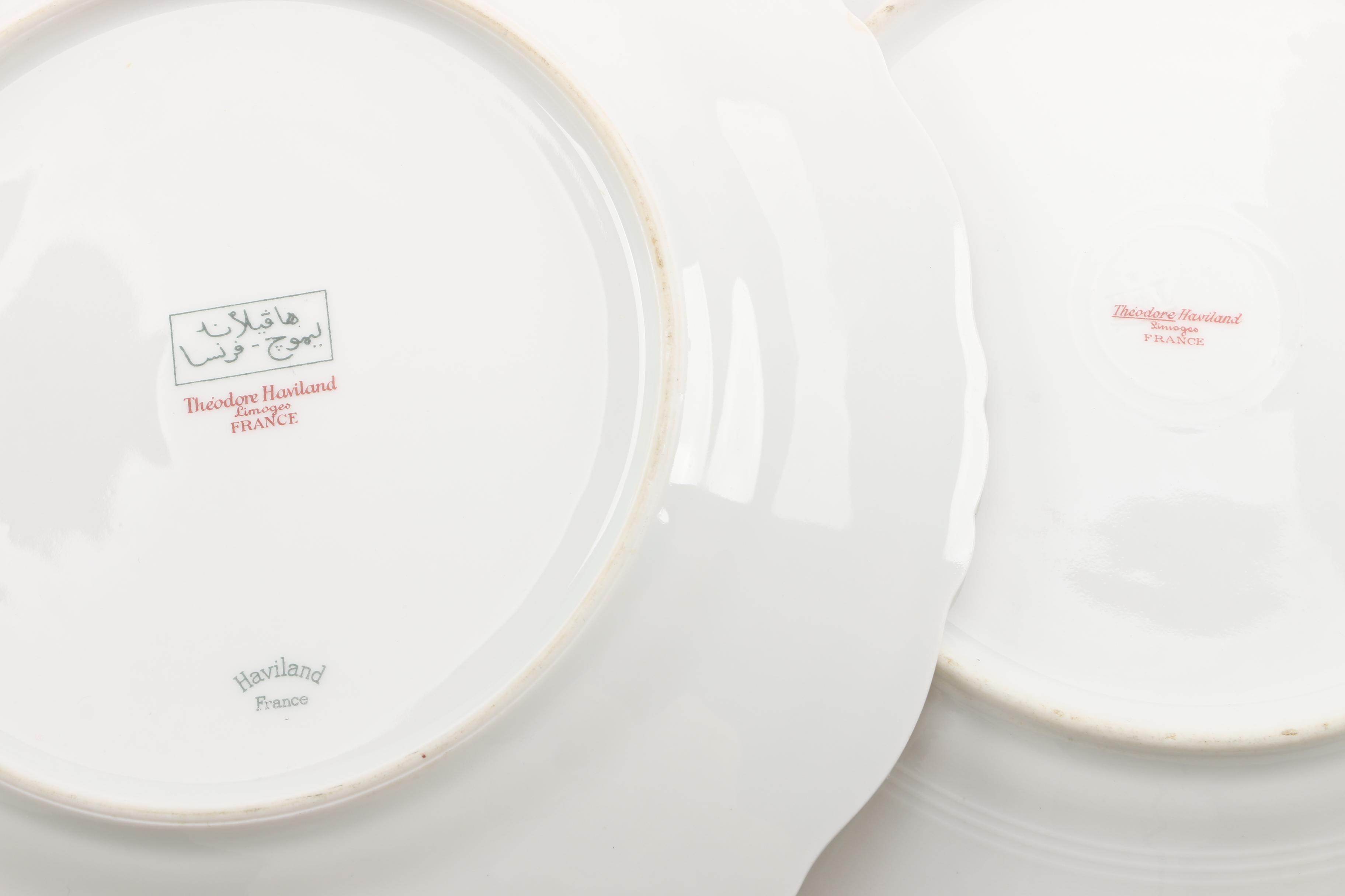 Vintage Plates Including American Limoges and Wedgwood