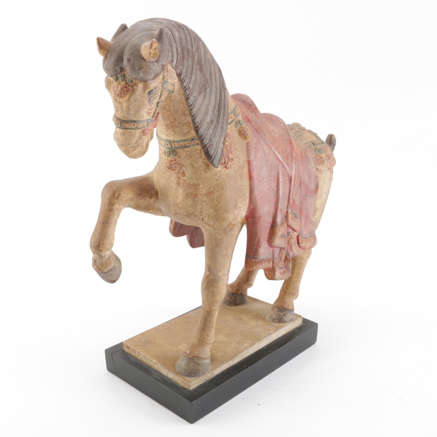 Stone Horse Figurine