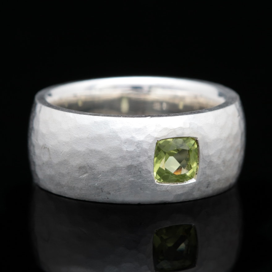 Bastian Sterling Silver and Peridot Ring