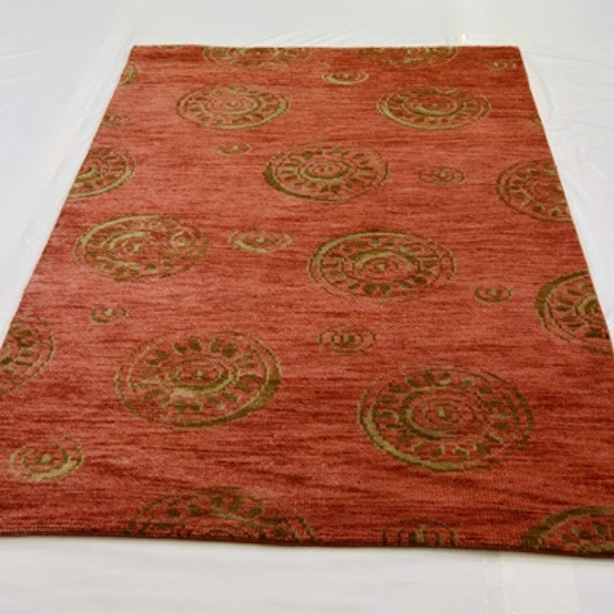Hand Woven Transitional Persian Wool Area Rug