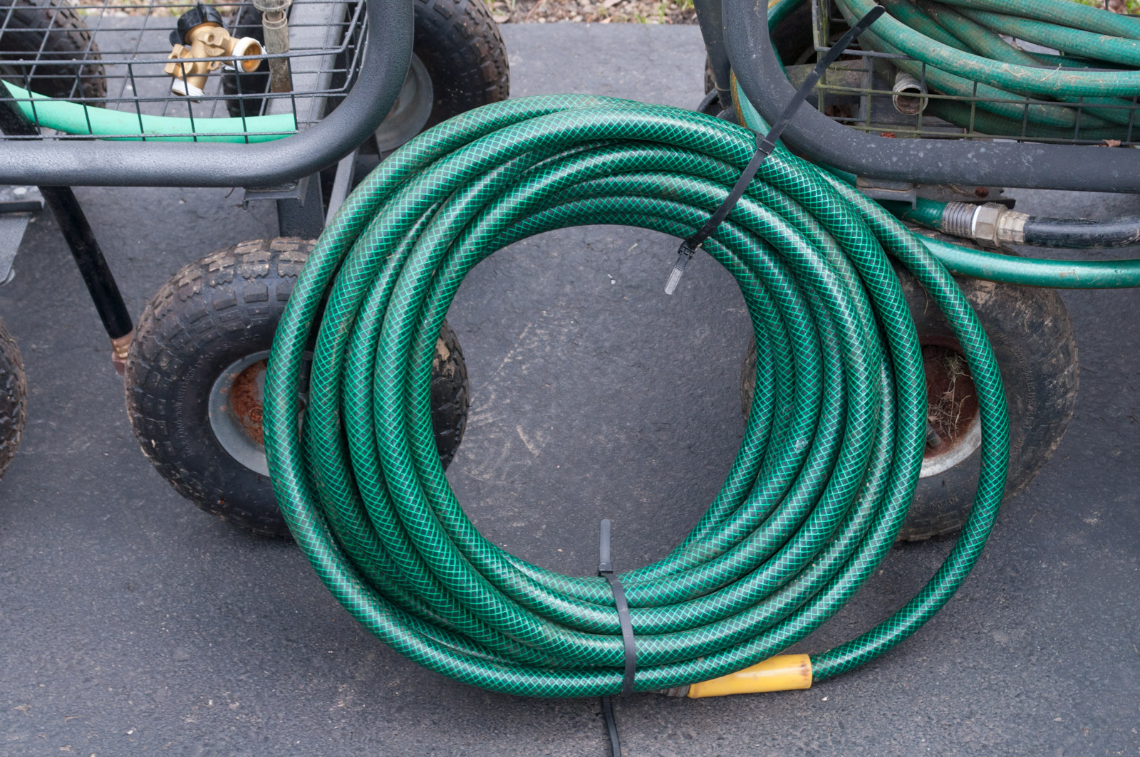 Pair of Water Hose Reel Carts by Rankam