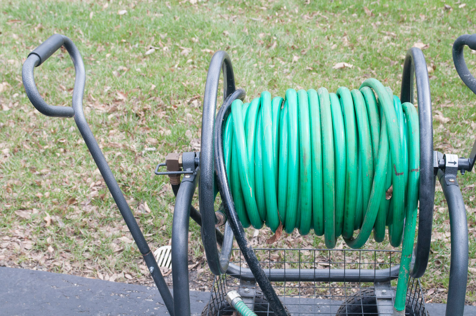 Pair of Water Hose Reel Carts by Rankam