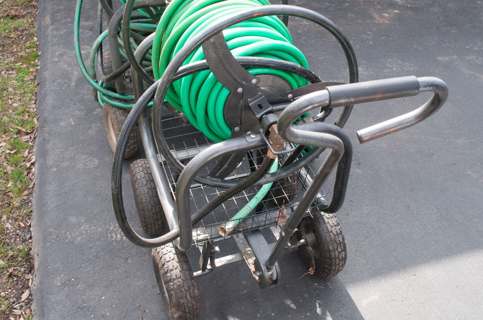 Pair of Water Hose Reel Carts by Rankam