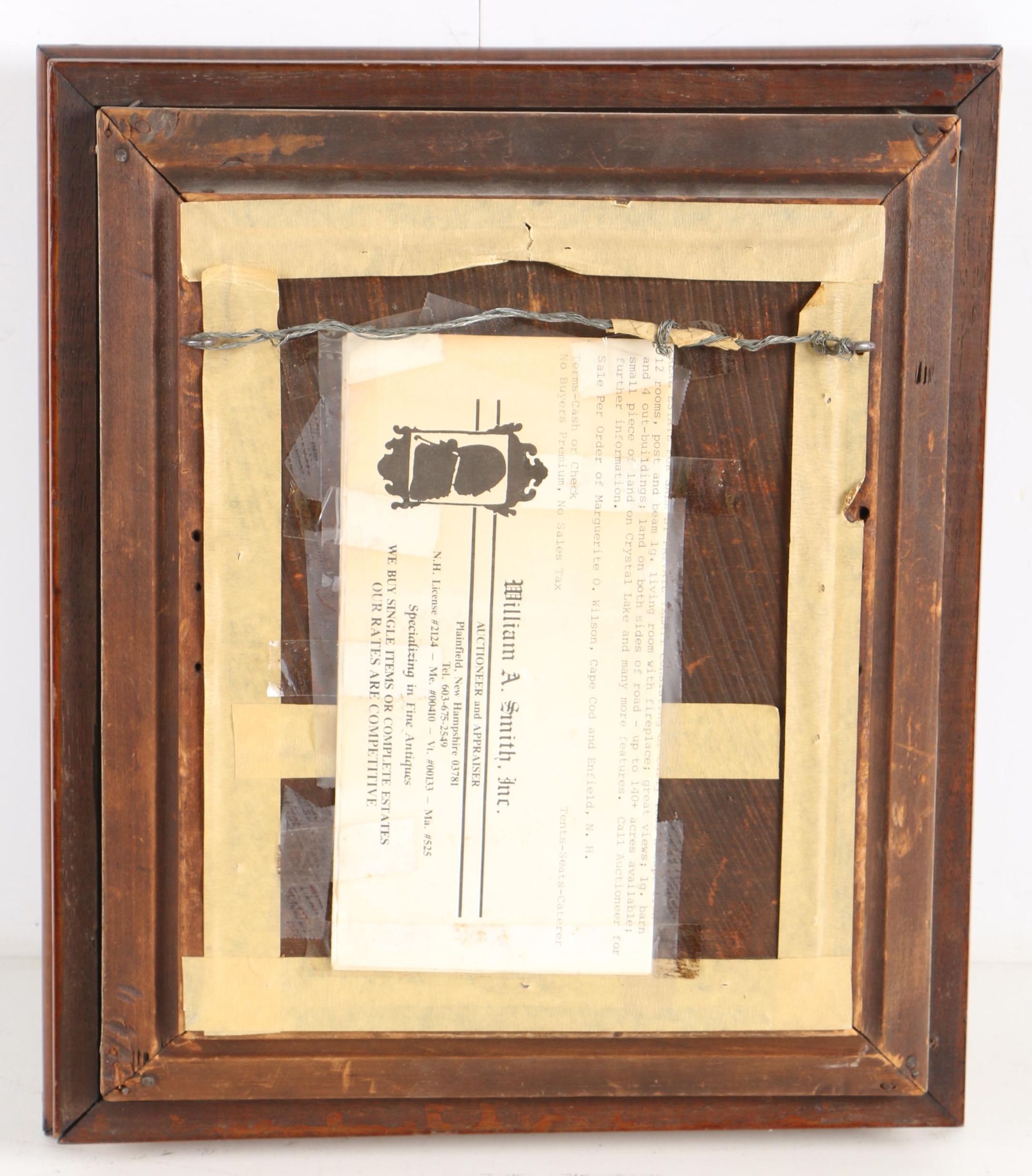 Antique Hand-Colored Crayon Portrait