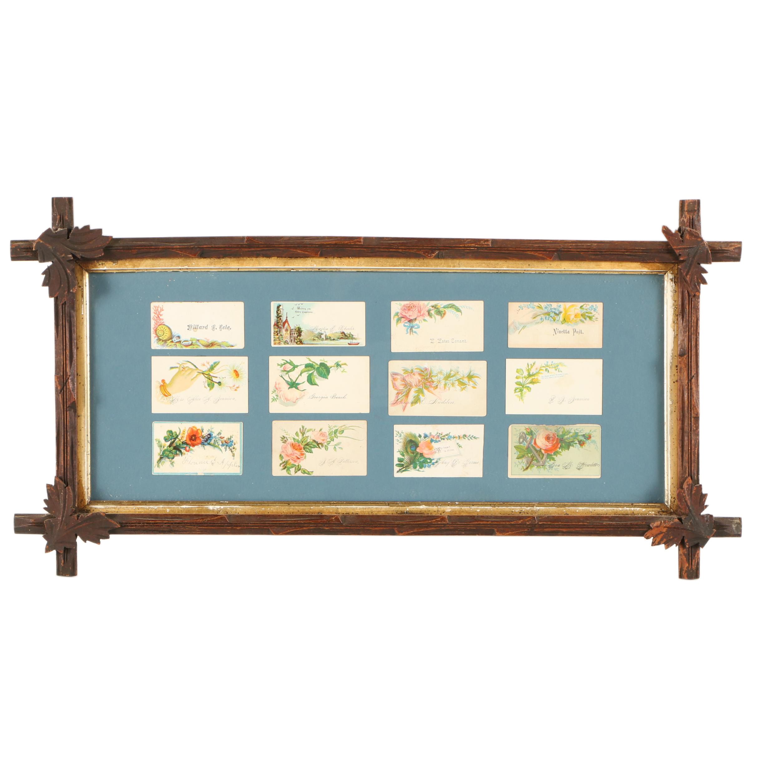 Chromolithograph Calling Cards