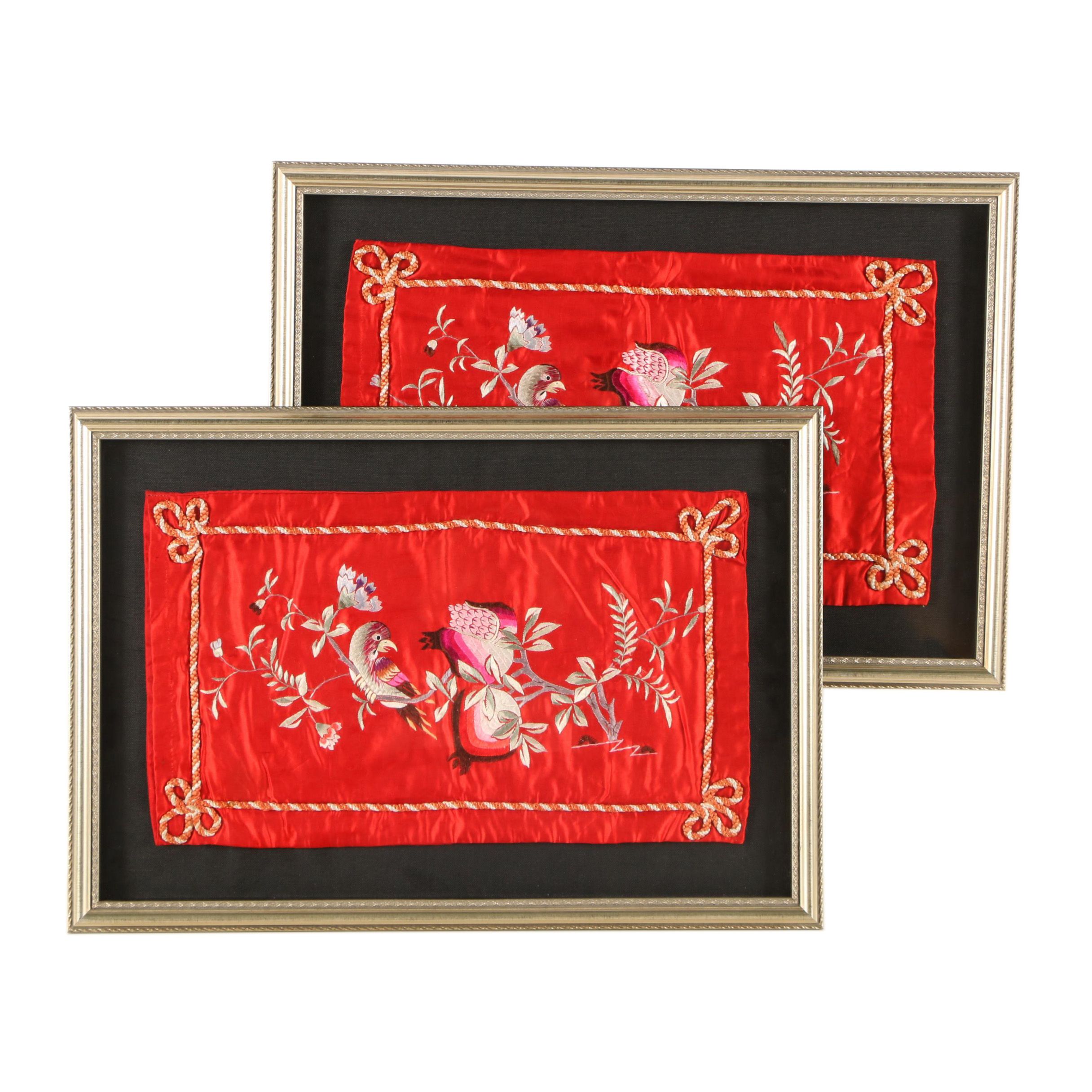 Chinese Silk Embroideries of Birds and Flowers