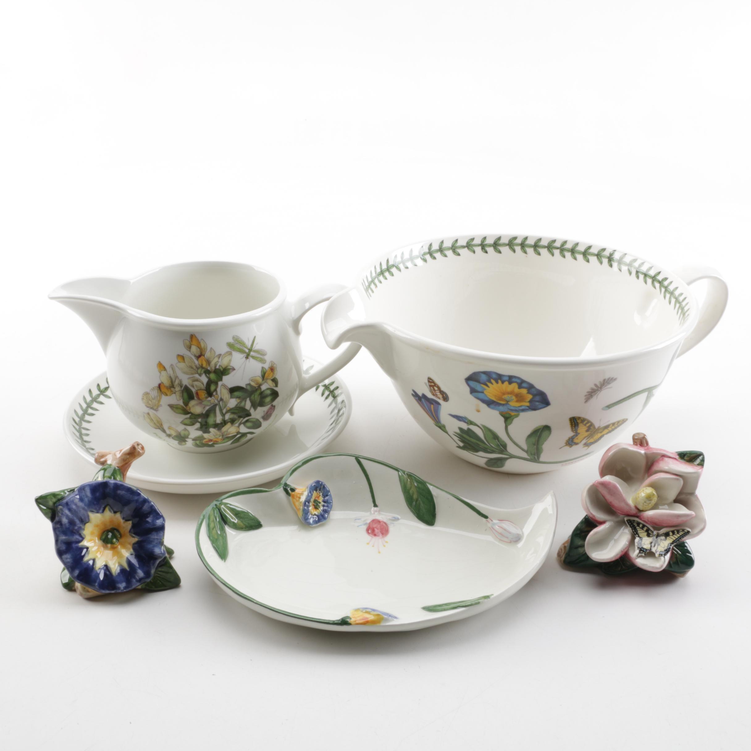 Portmeirion "Botanic Garden" Serveware and "Botanic Hummingbird" Tray