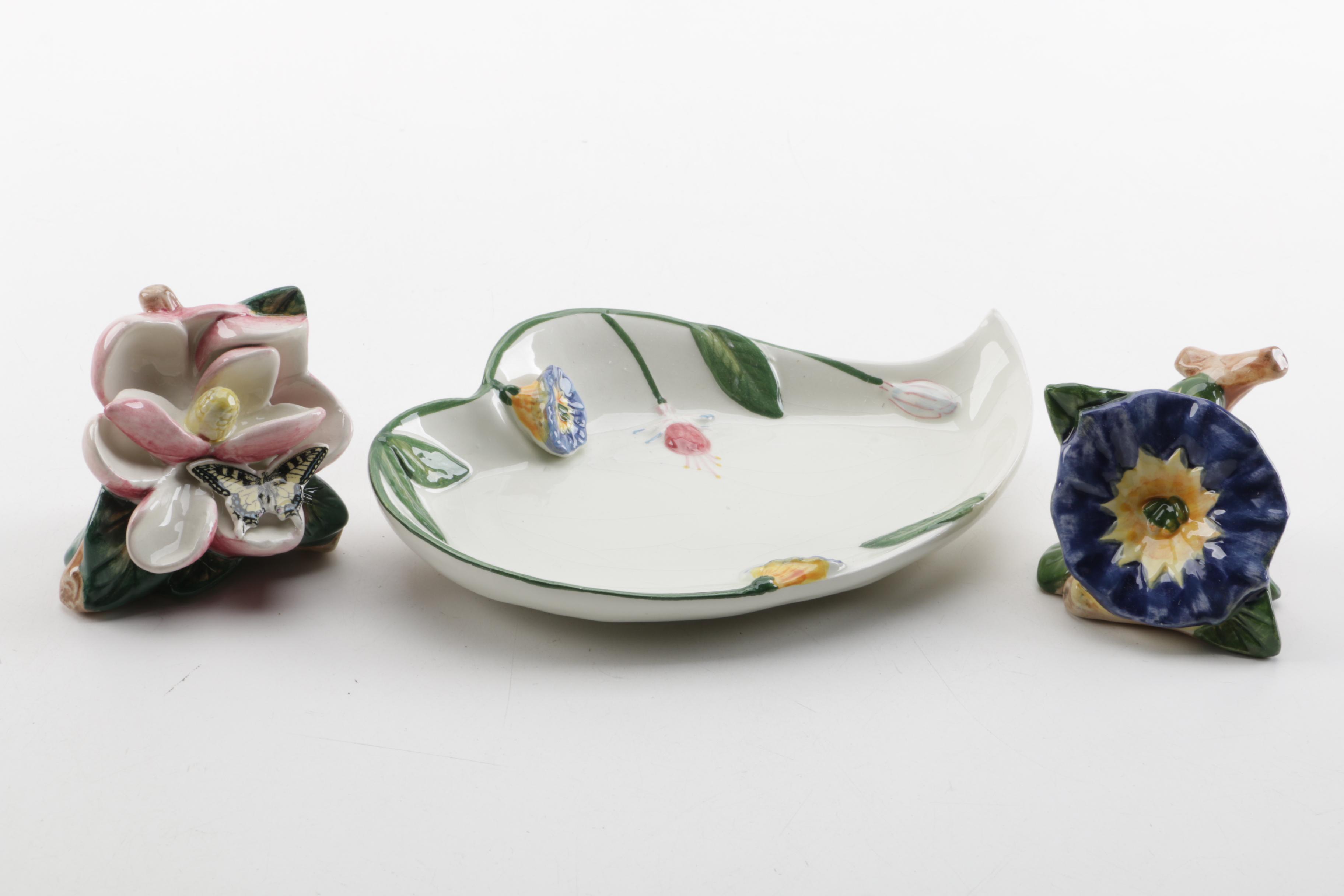 Portmeirion "Botanic Garden" Serveware and "Botanic Hummingbird" Tray