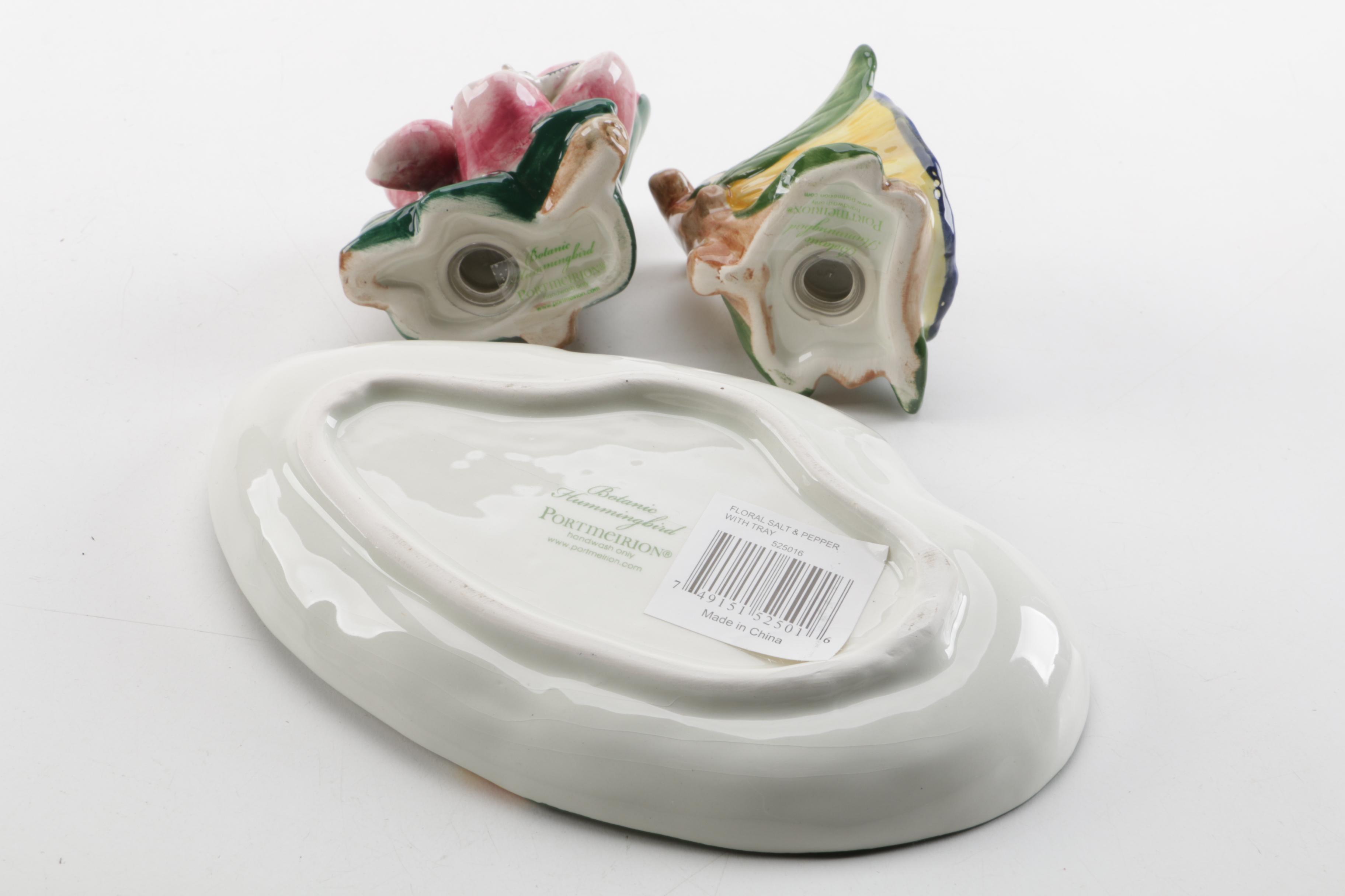 Portmeirion "Botanic Garden" Serveware and "Botanic Hummingbird" Tray