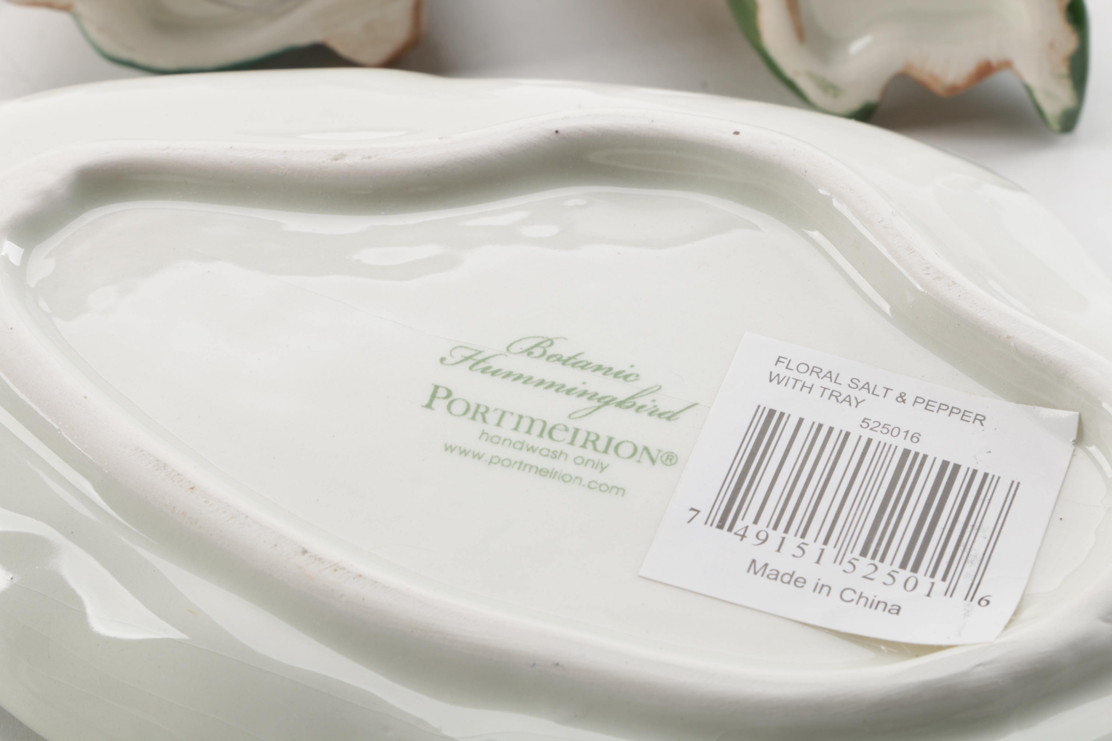 Portmeirion "Botanic Garden" Serveware and "Botanic Hummingbird" Tray