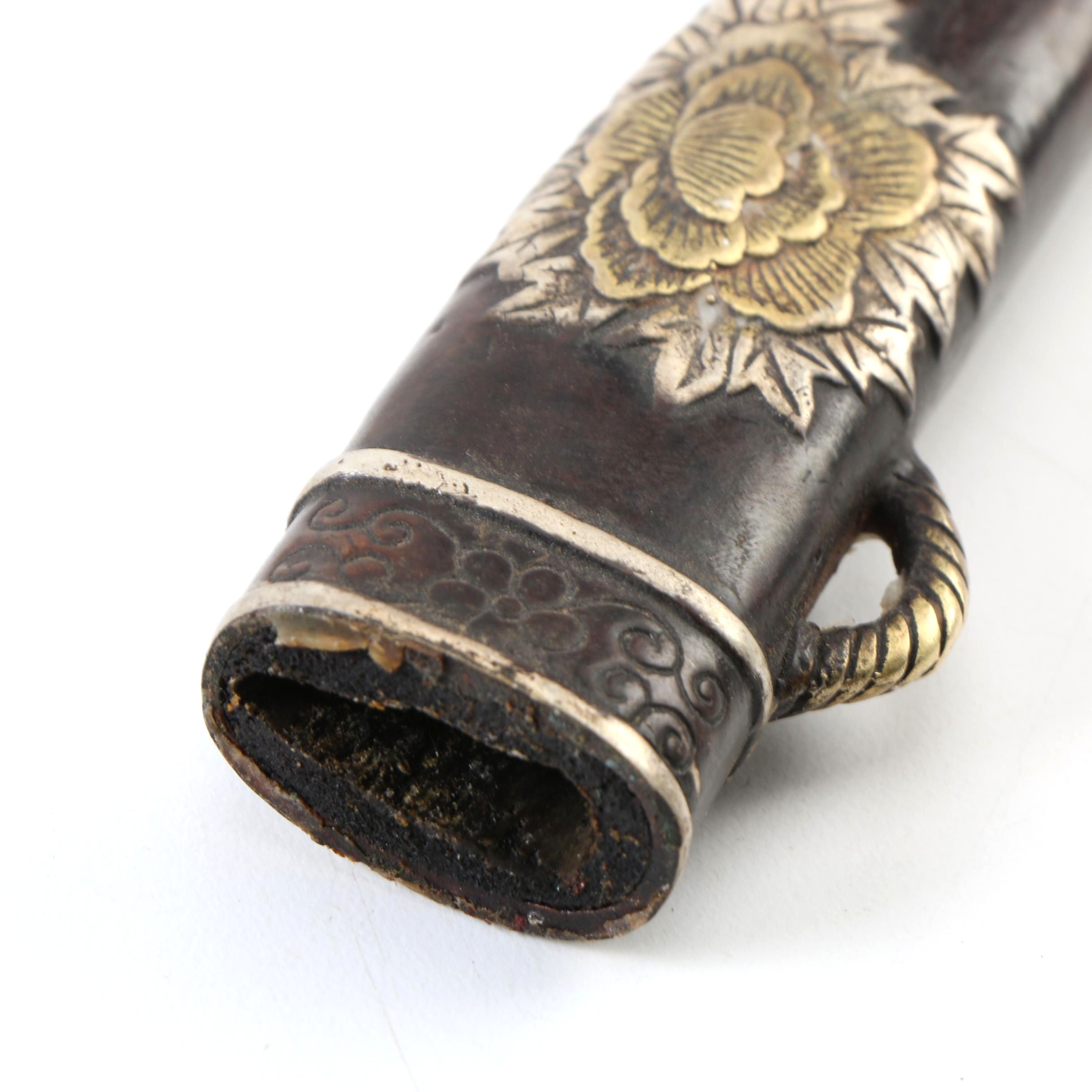 Bull Handle Fixed Blade Hunting Knife With Scabbard