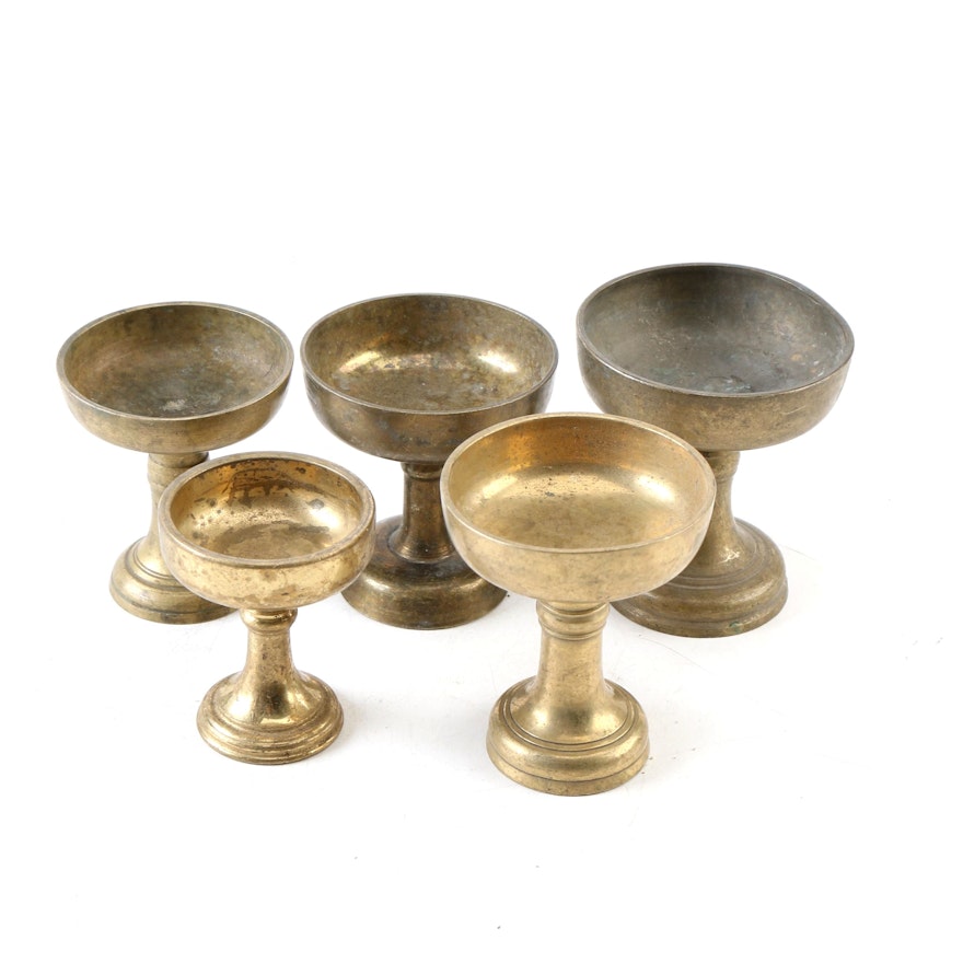 Brass Pedestal Bowls