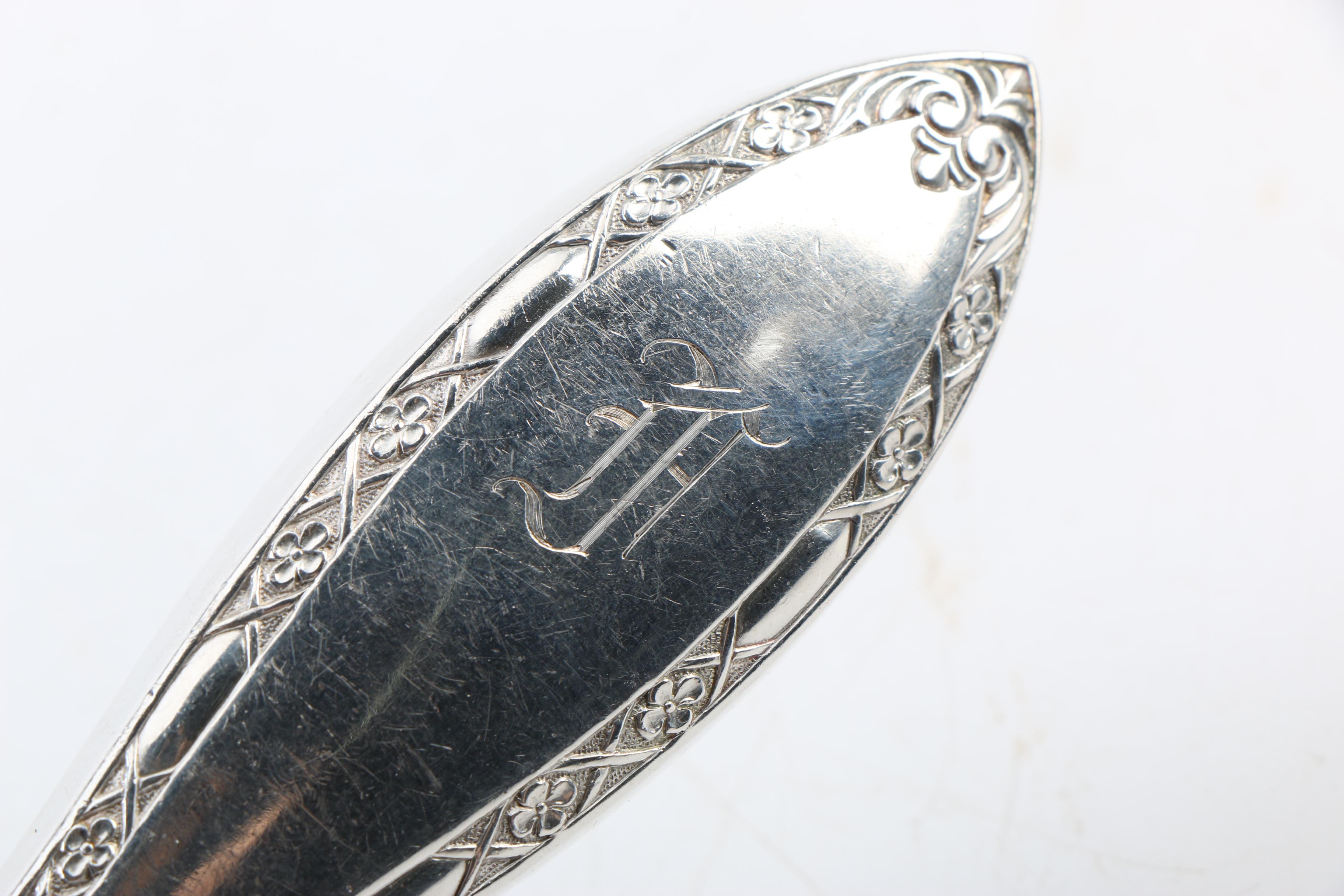 Gorham "Chantilly" Sterling Silver Slotted Spoon and Sterling Handled Fork