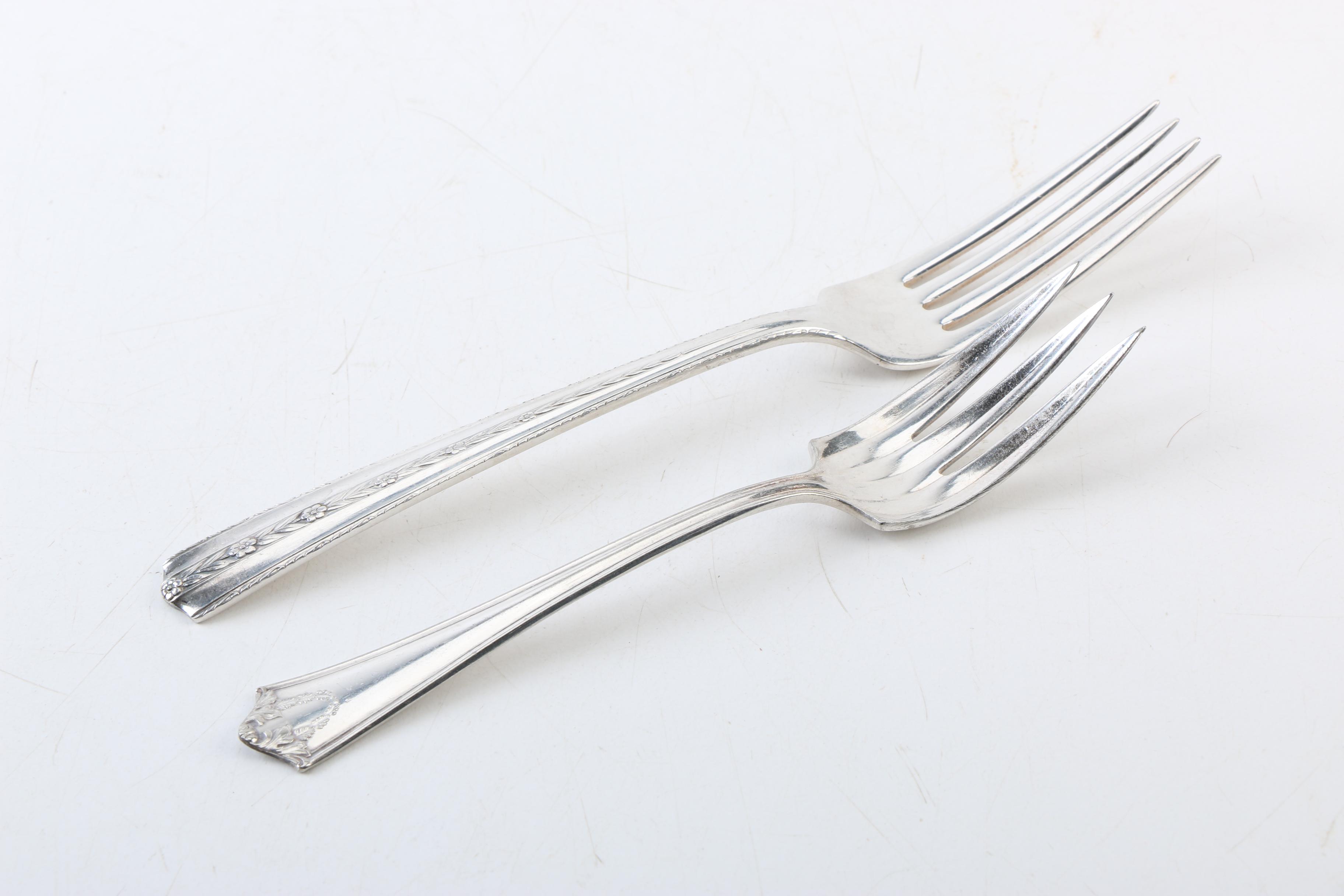 Holmes & Edwards "Lovely Lady" Silver Plate Flatware and More