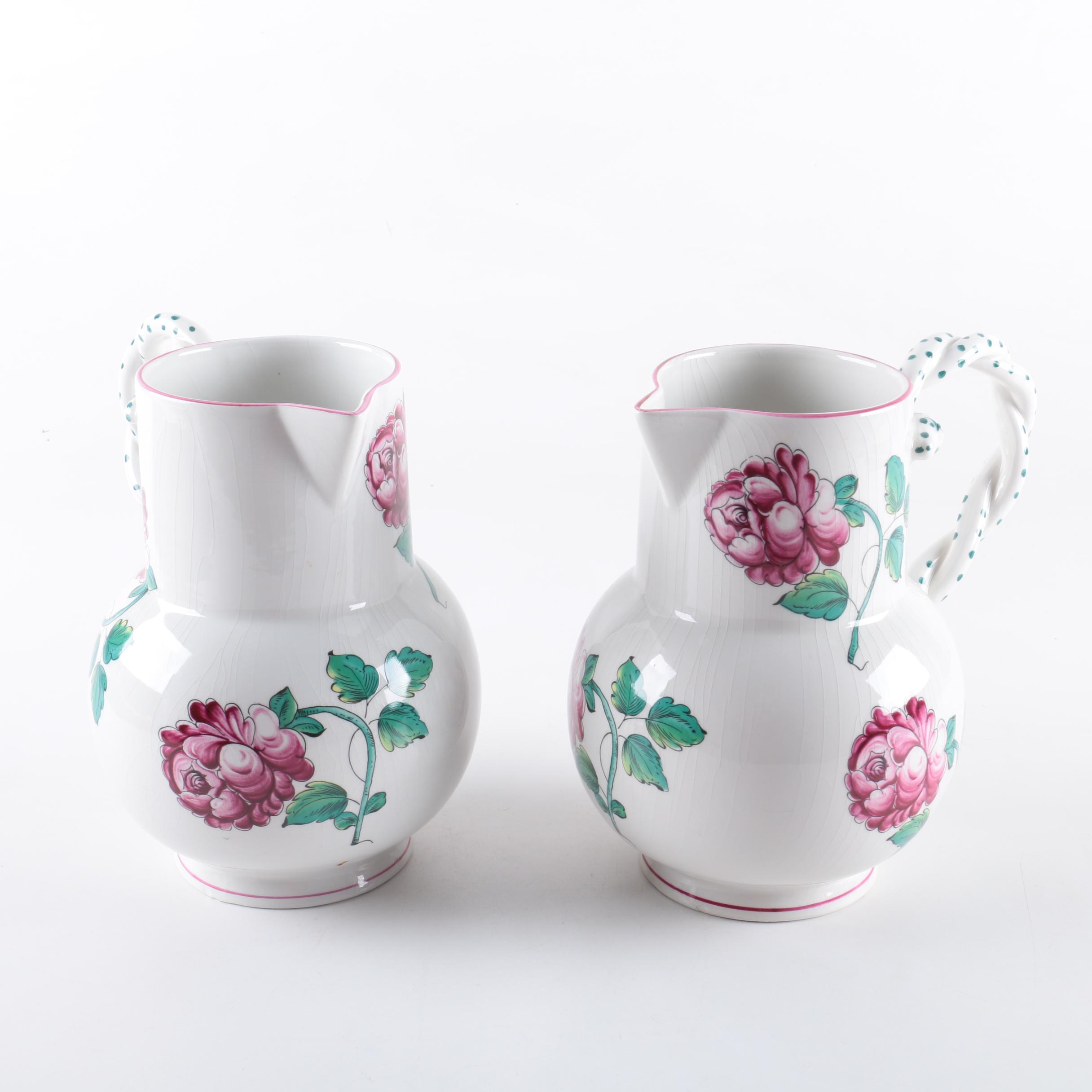 Tiffany & Co. "Strasbourg Flowers" Pitchers