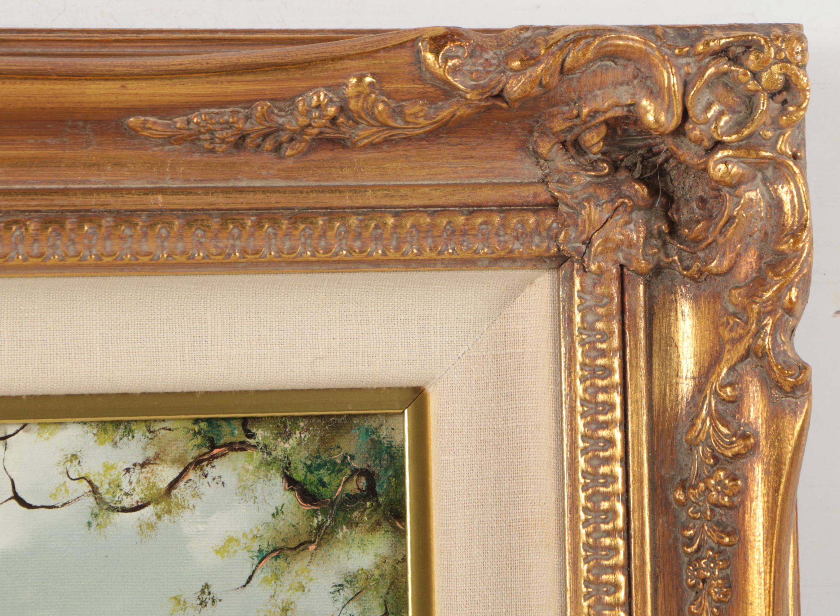 Marty Bell 1995 Oil Painting "Welford Cottage"