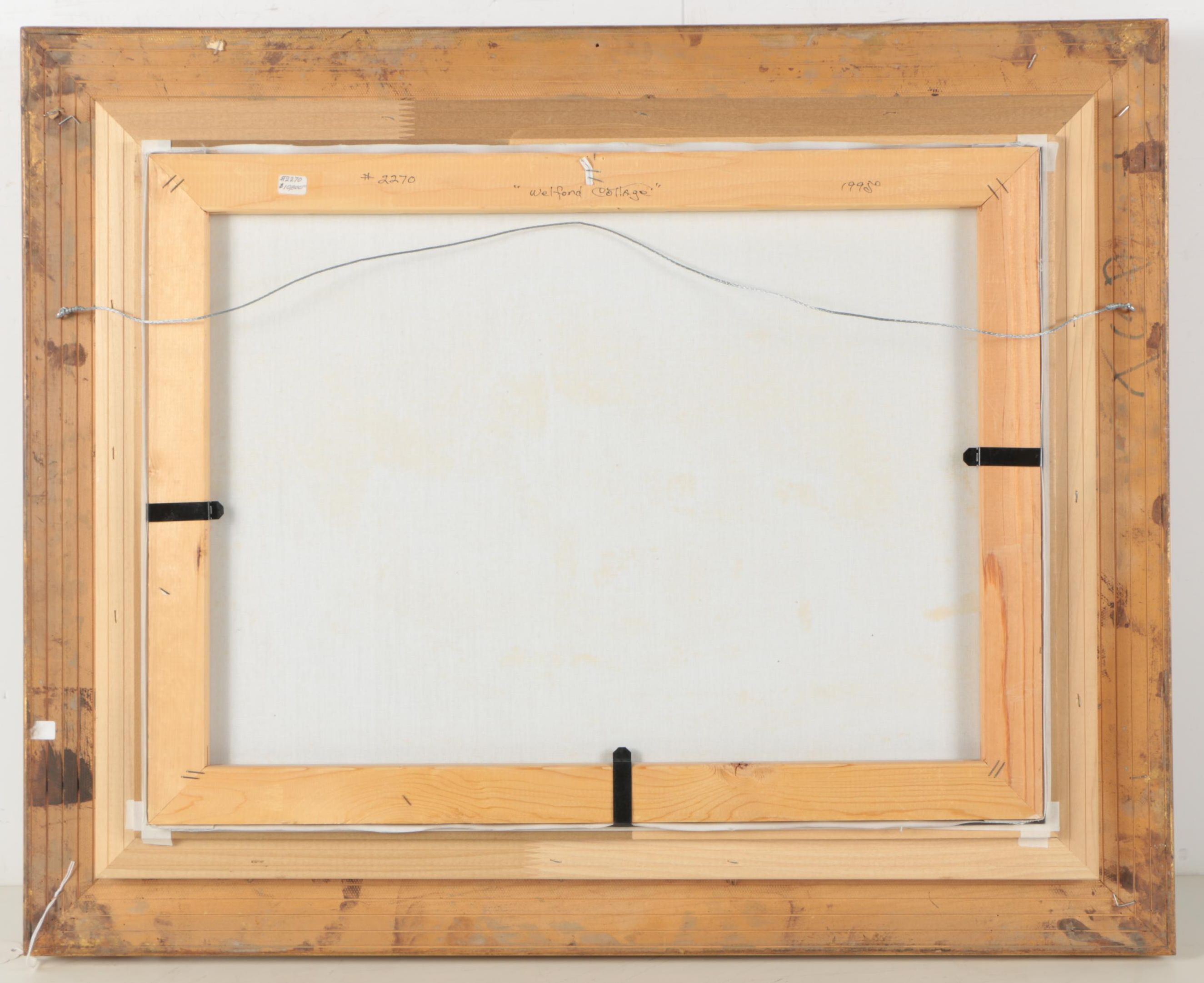 Marty Bell 1995 Oil Painting "Welford Cottage"