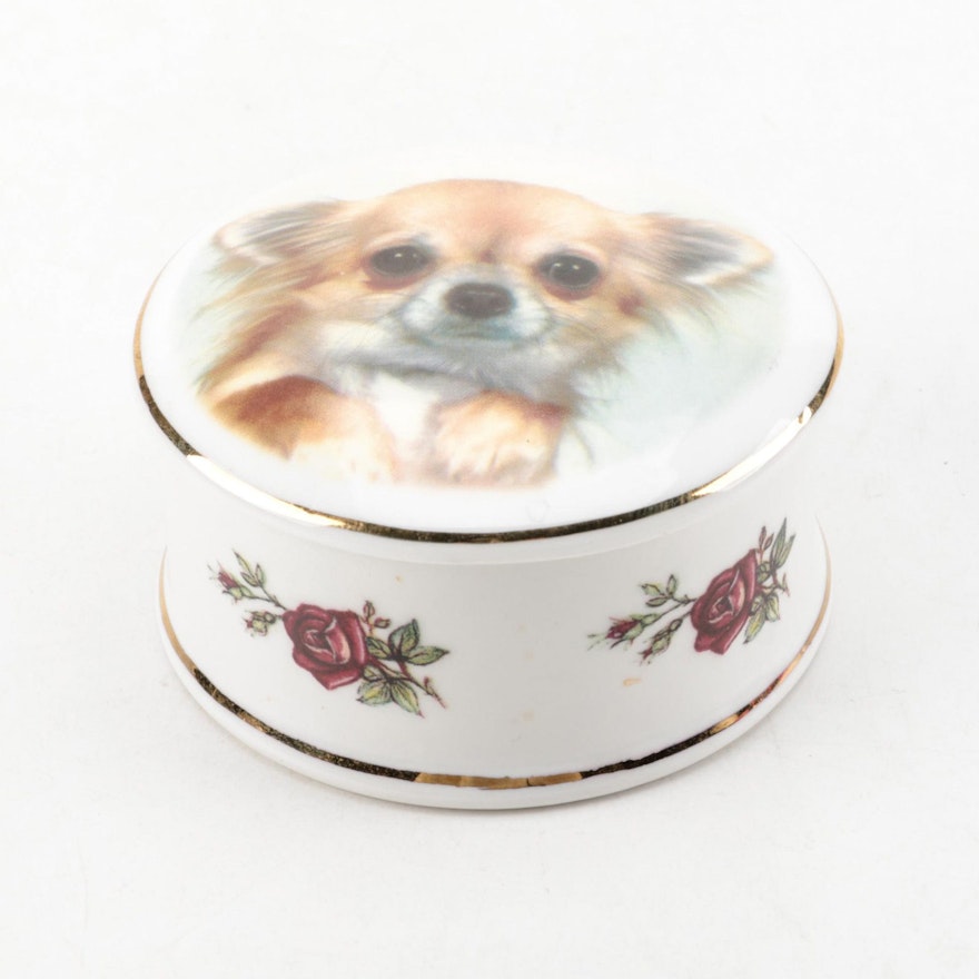 Rabart English Bone China Trinket Box