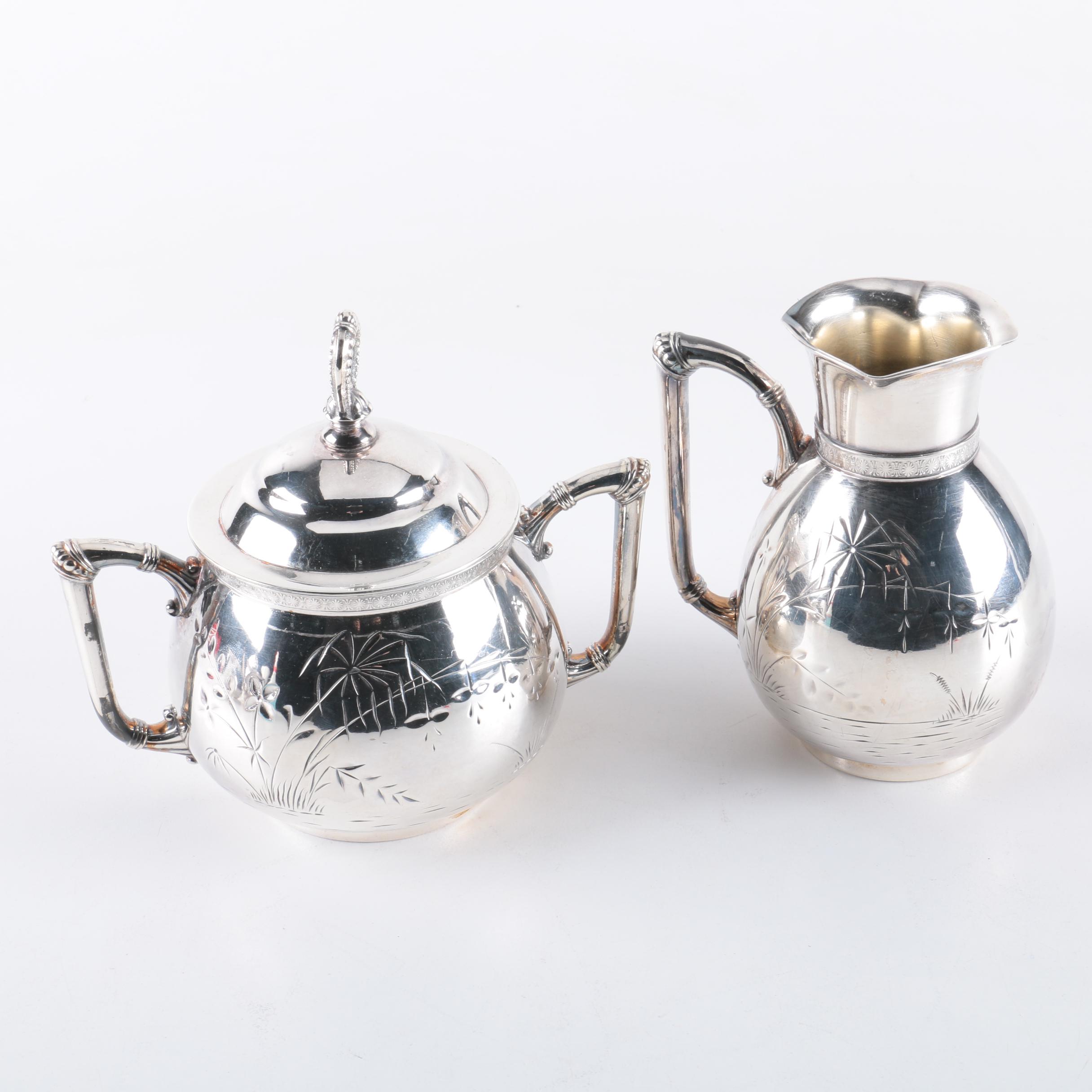 James W. Tufts Silver Plate Tea Service
