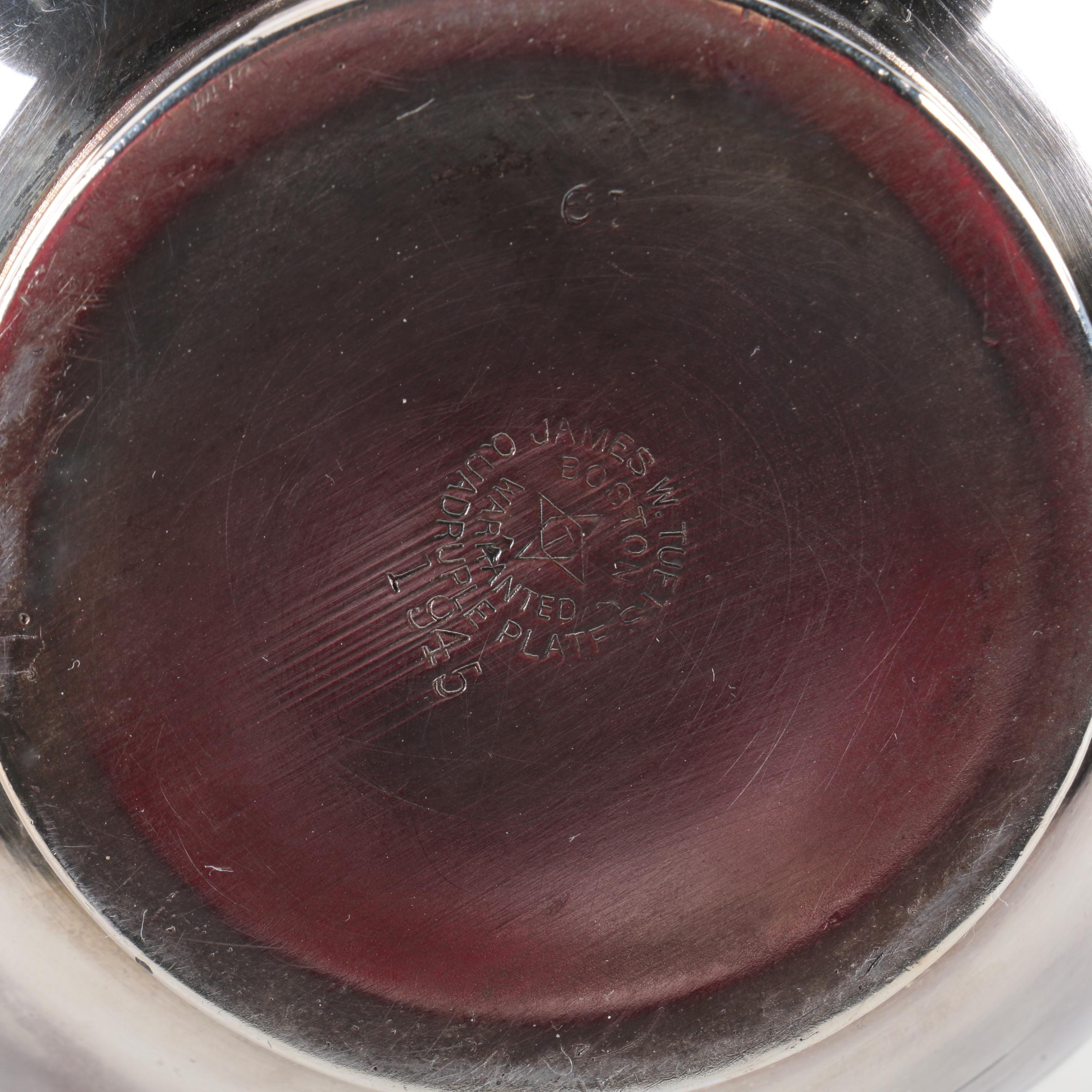 James W. Tufts Silver Plate Tea Service