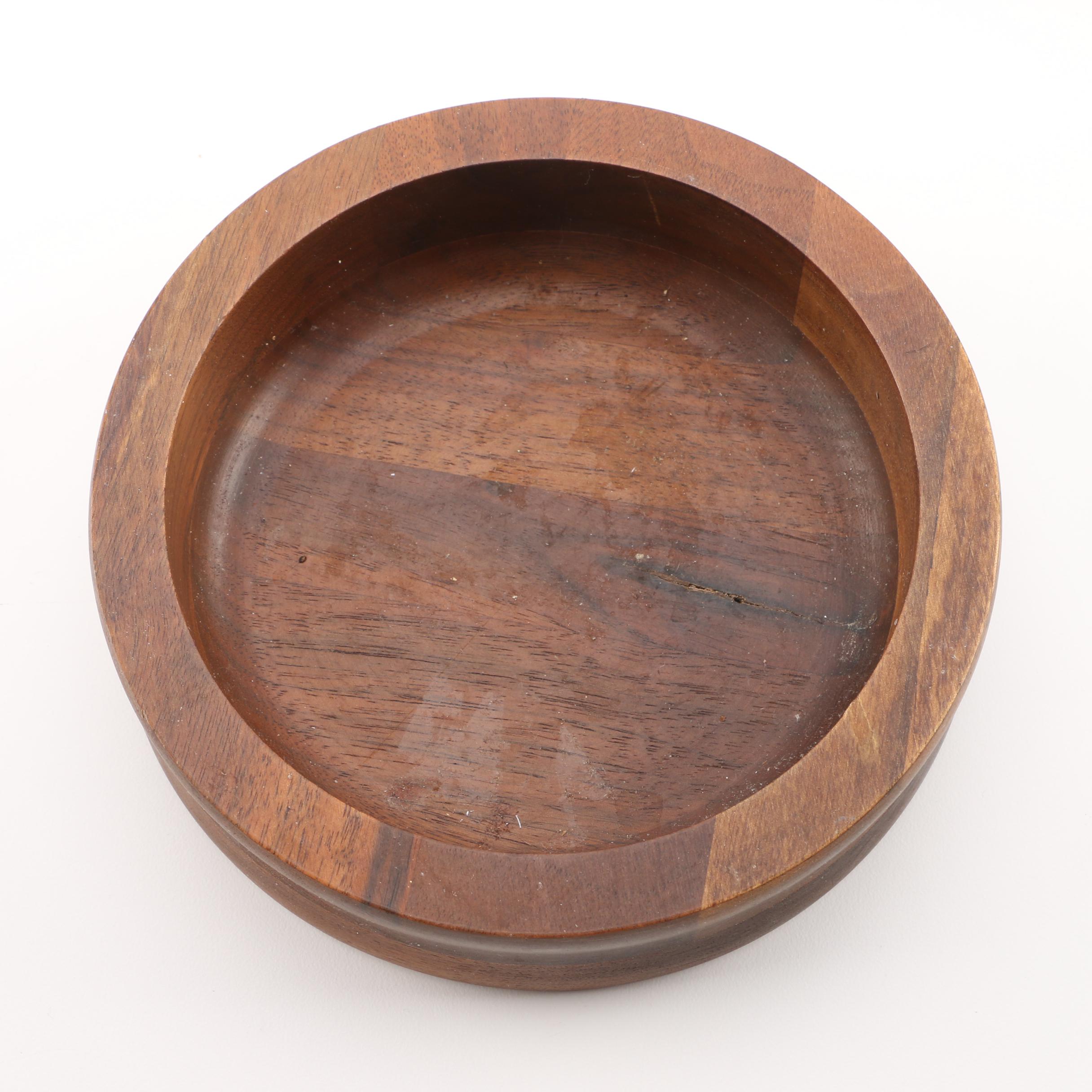 Four Wood Bowls