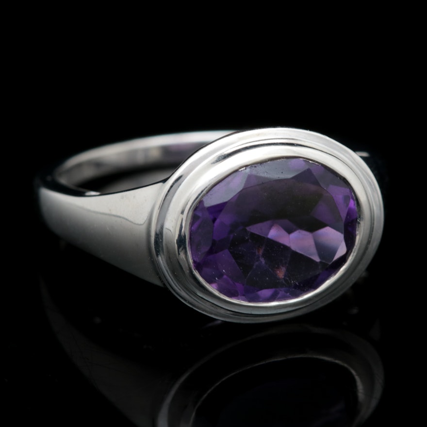 Sterling Silver and Amethyst Ring