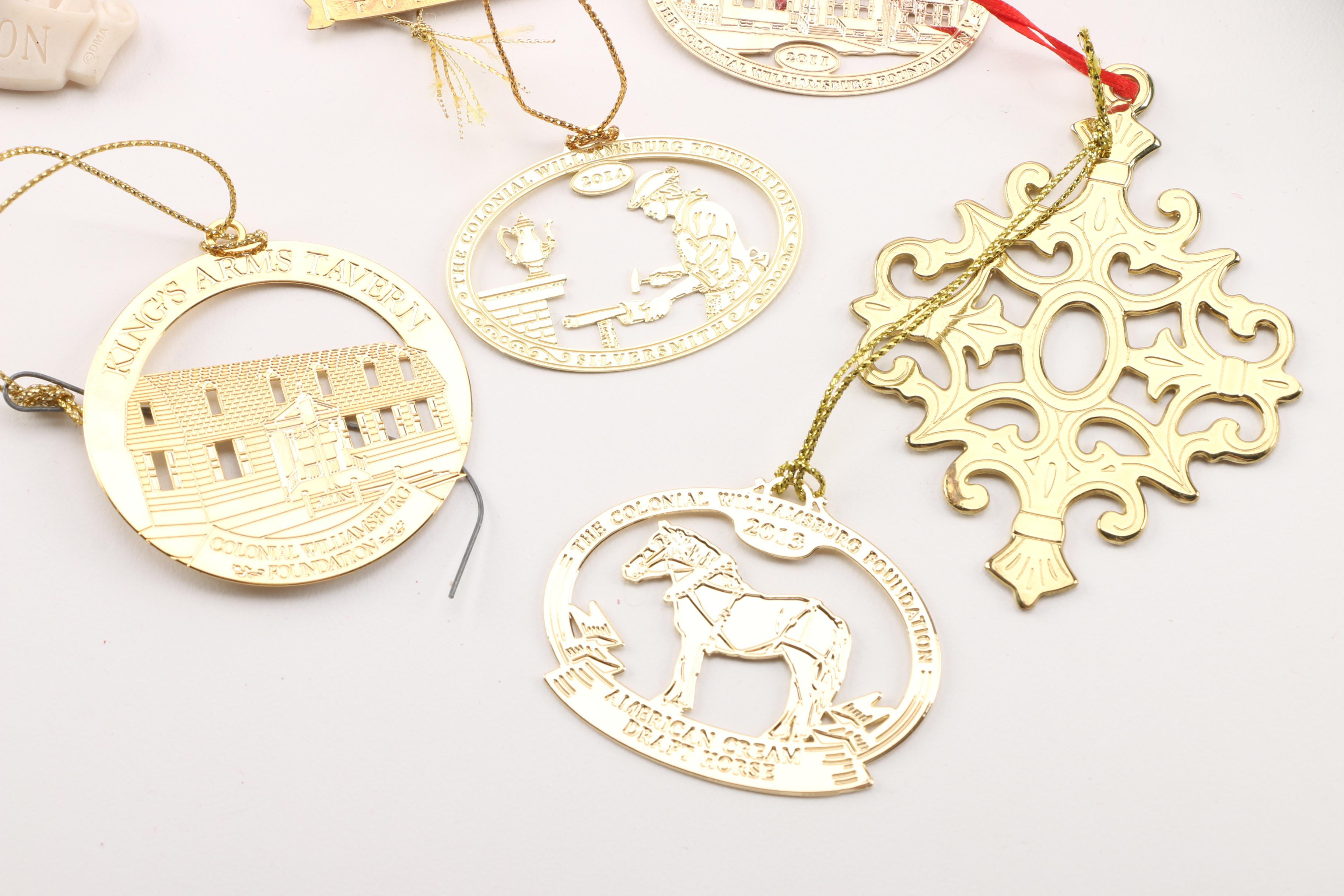 Assorted Holiday Ornaments Including Pandora and Kirk Stieff Co.