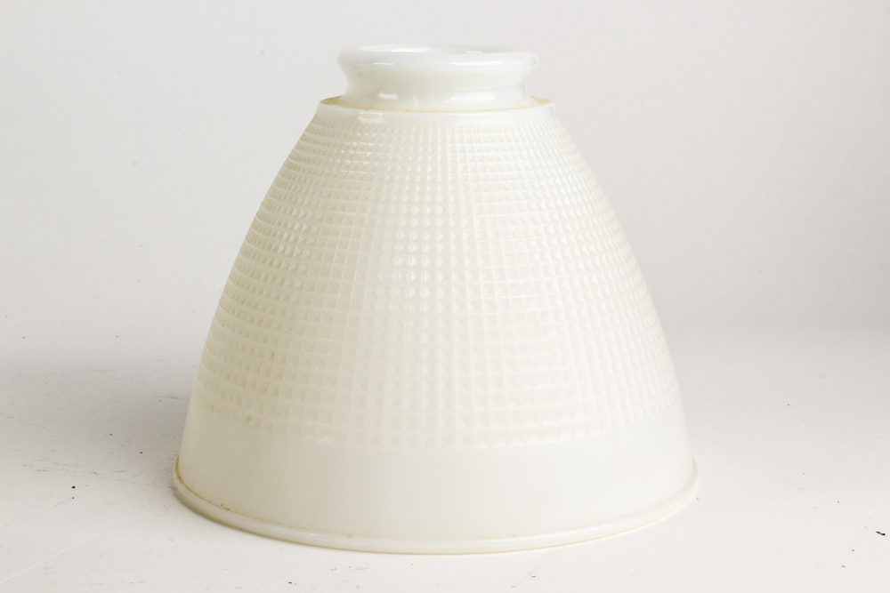 Vintage White Glass Light Shades