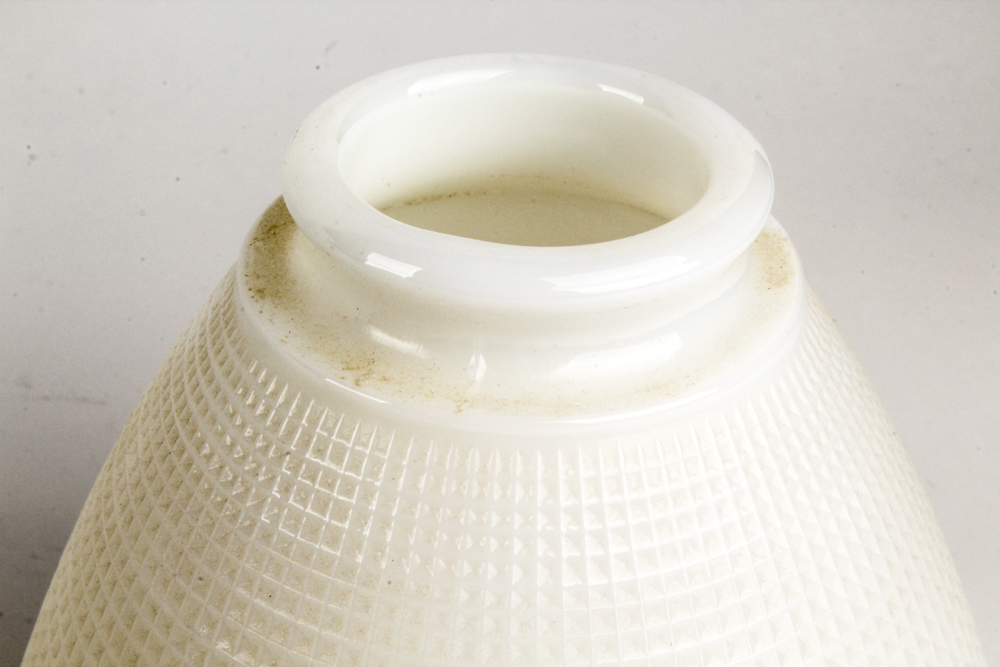 Vintage White Glass Light Shades