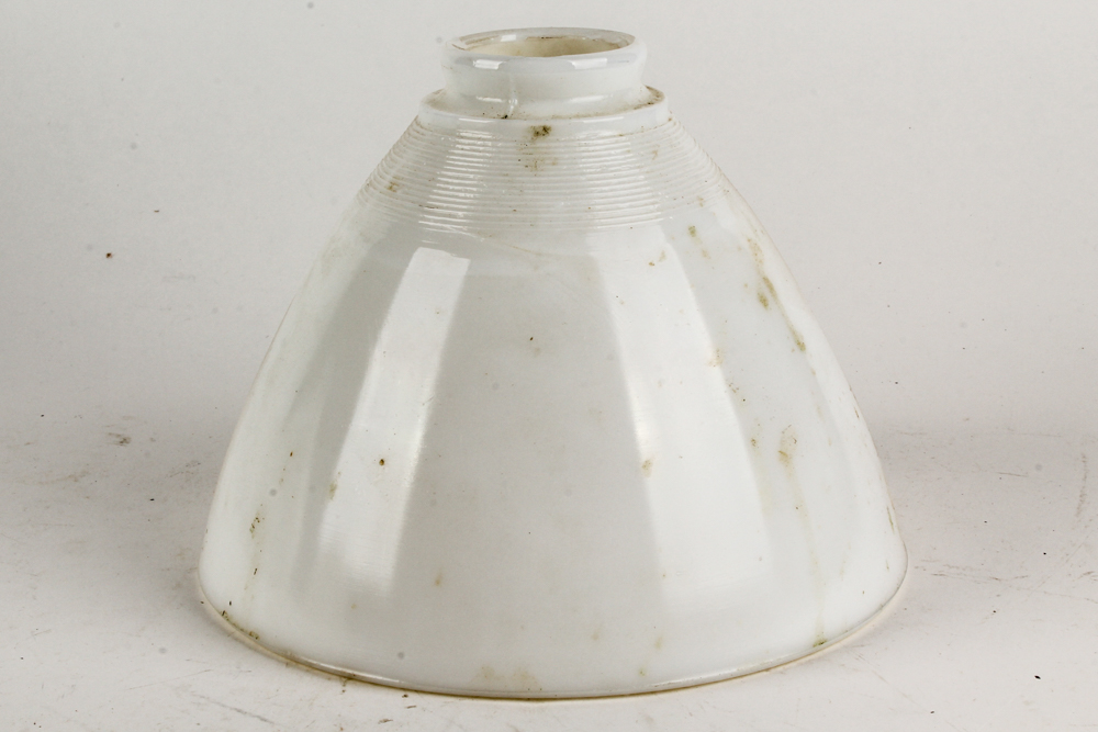 Vintage White Glass Light Shades