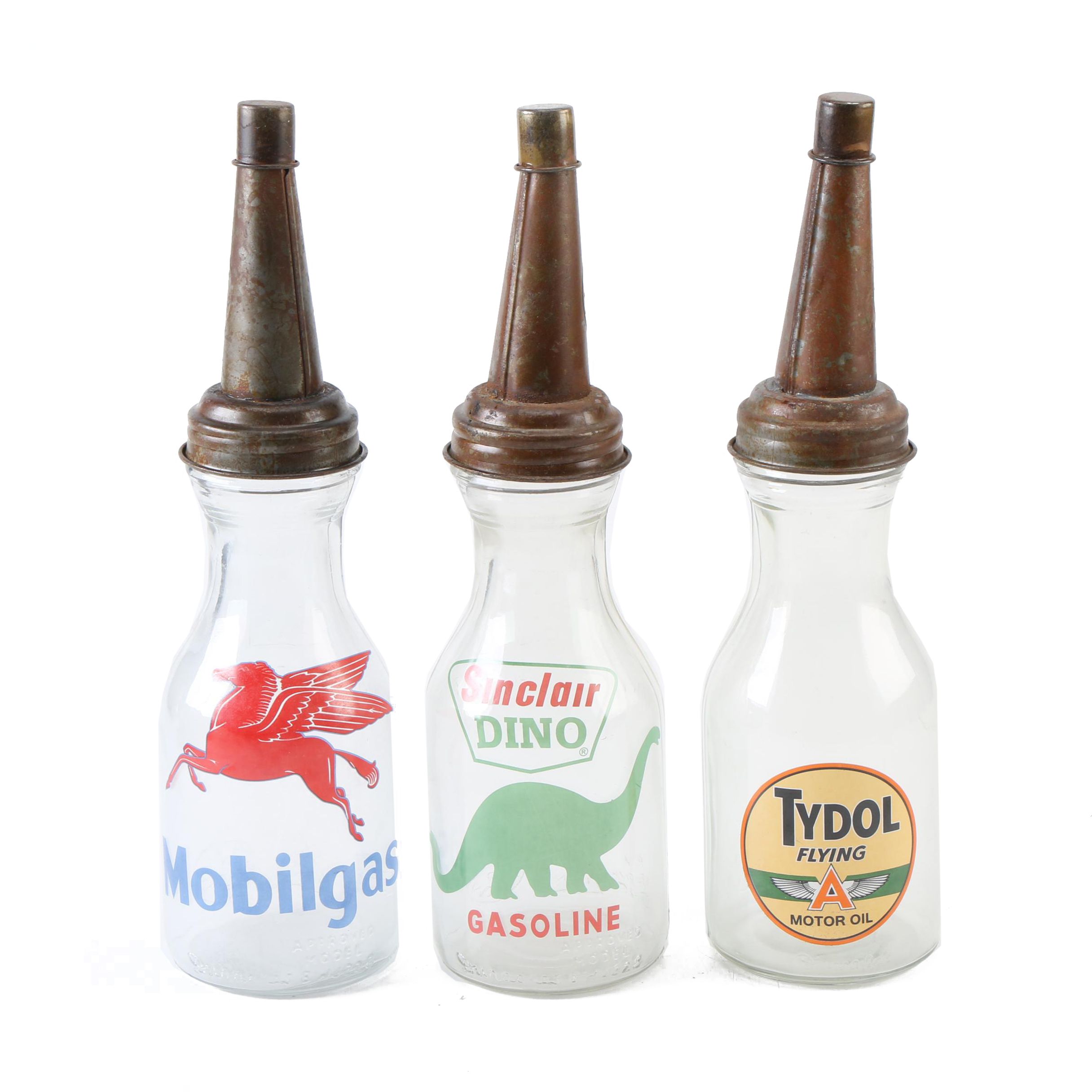 Vintage Glass Oil Bottles