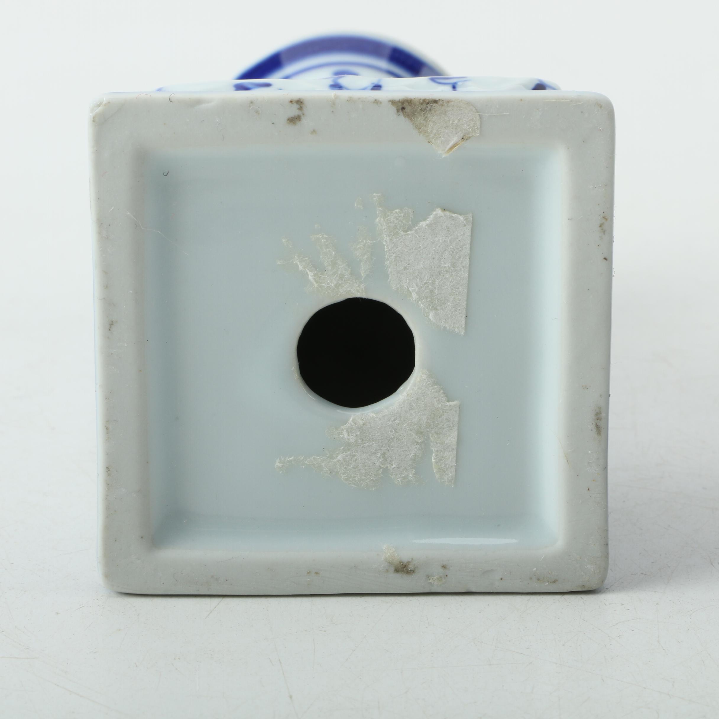 Decorative Blue on White Porcelain Pieces