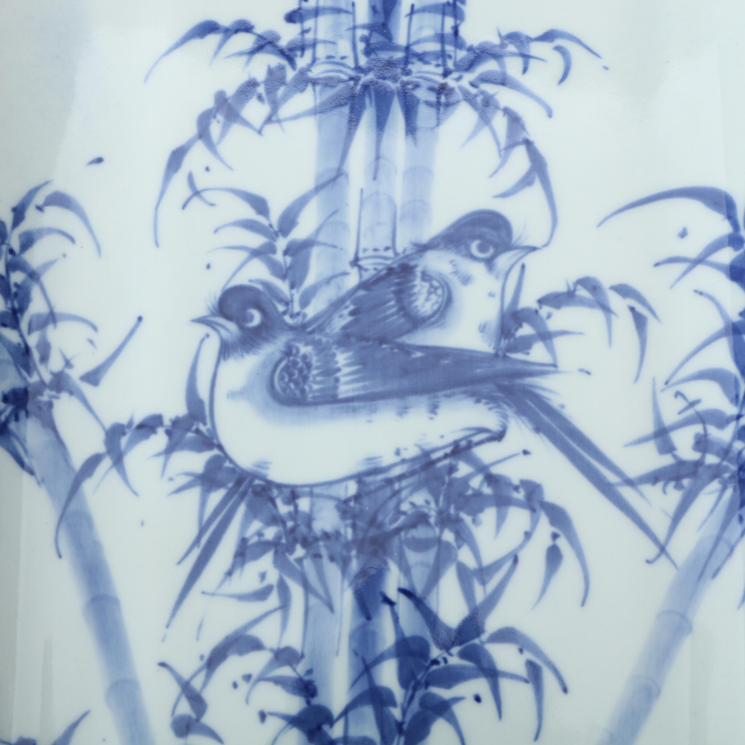 Decorative Blue on White Porcelain Pieces