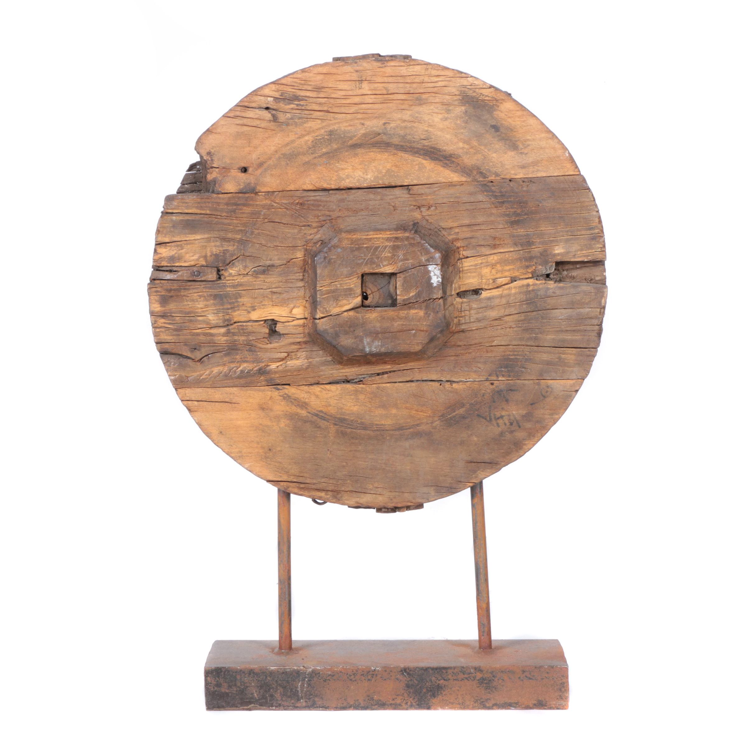 Wooden Coin Sculpture