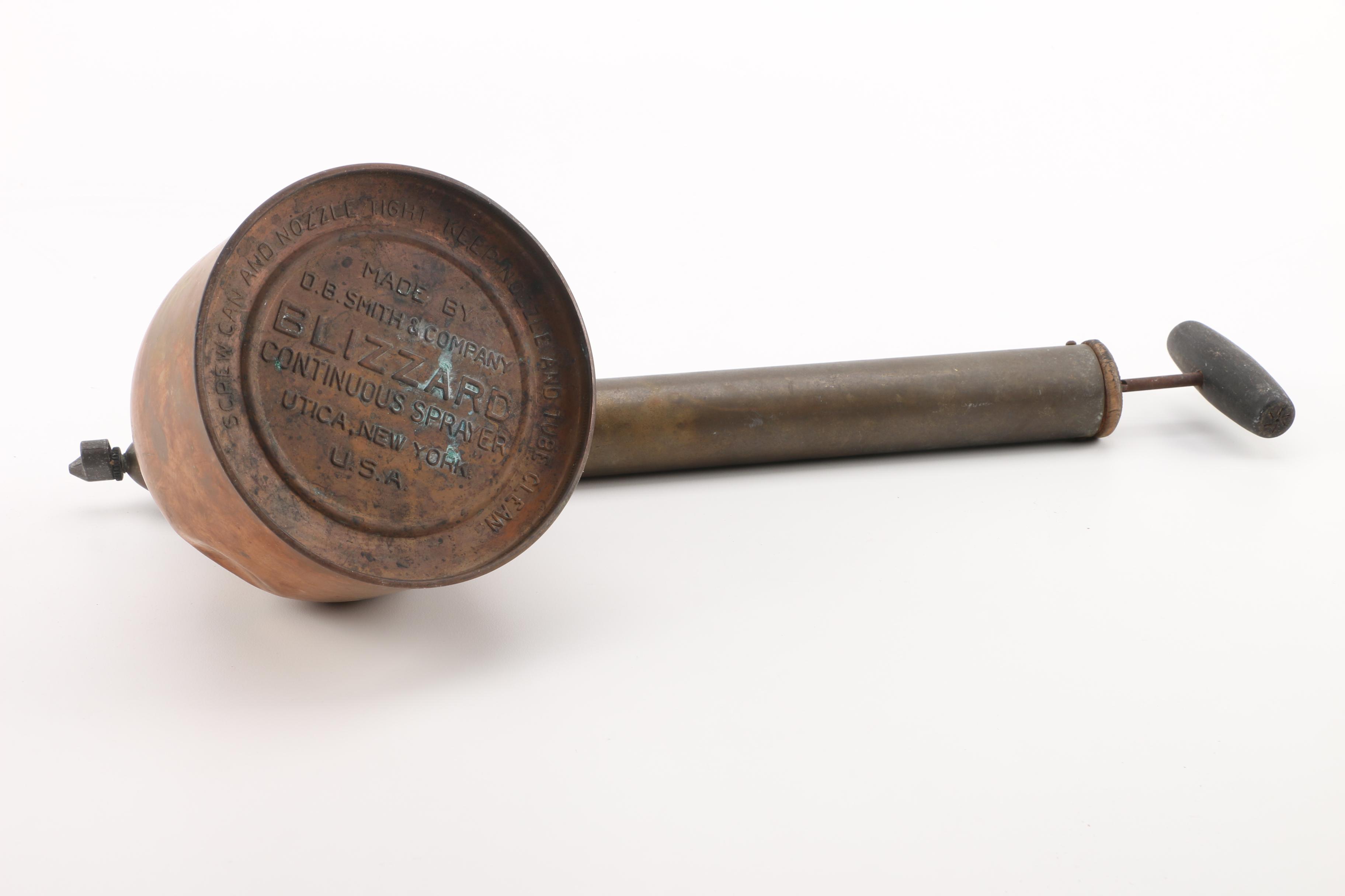 Beverage Urn, Copper Kettles, and "Blizzard" Continuous Sprayer