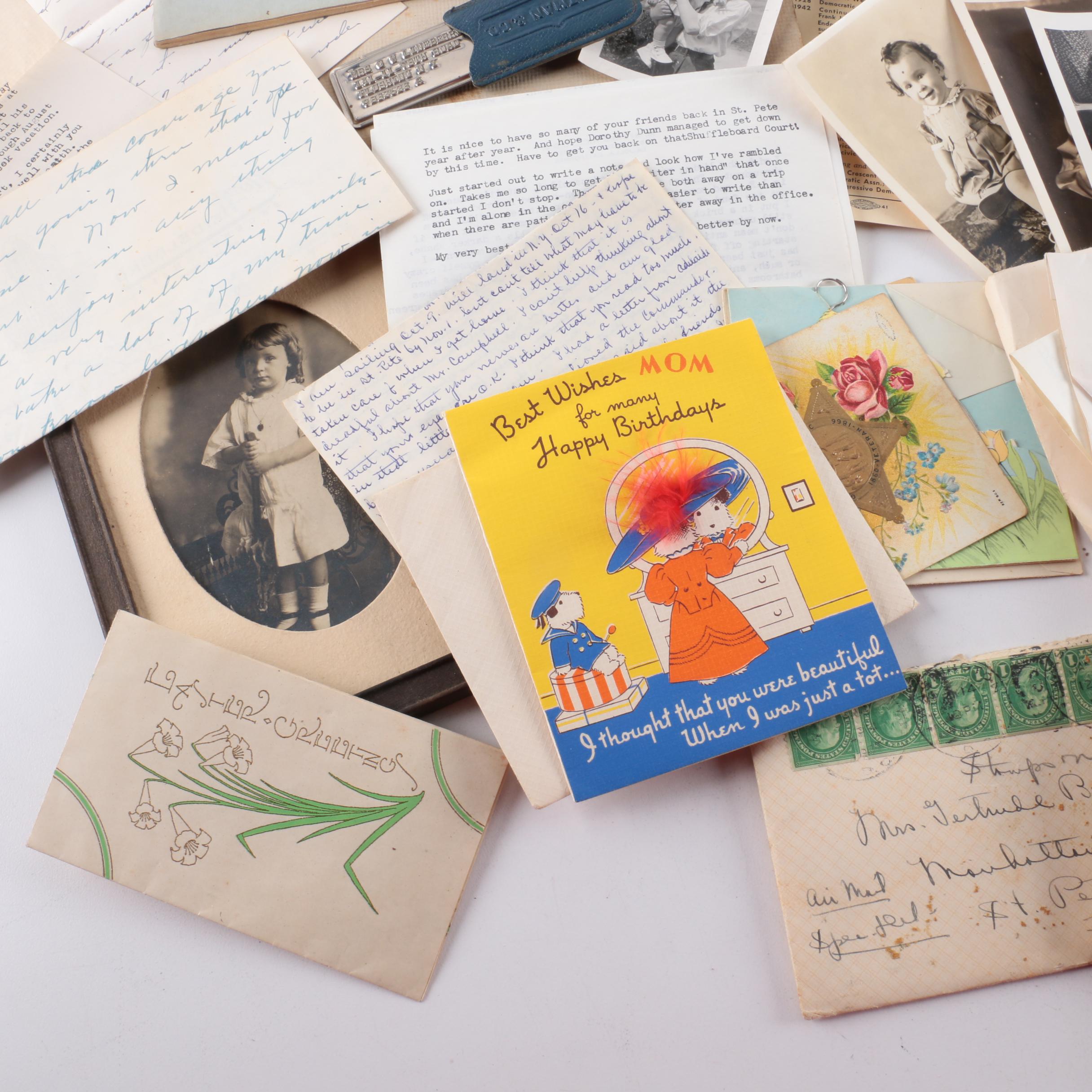 Vintage Photos, Letters and Notes