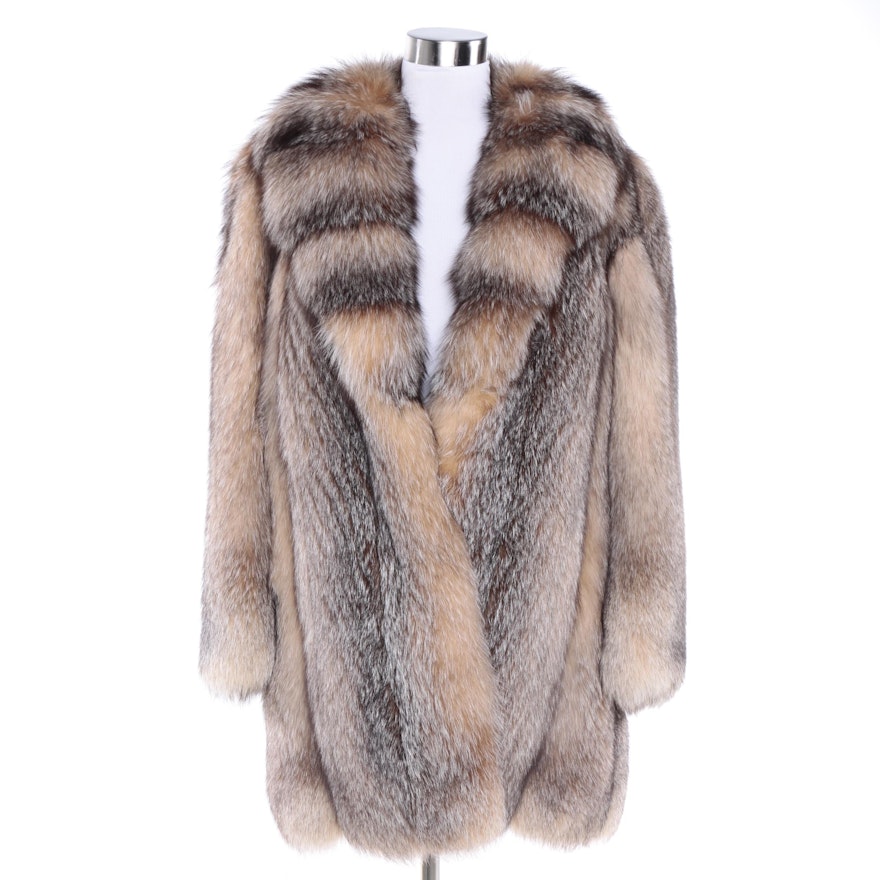Women's L.S. Ayres & Co. Crystal Fox Fur Coat