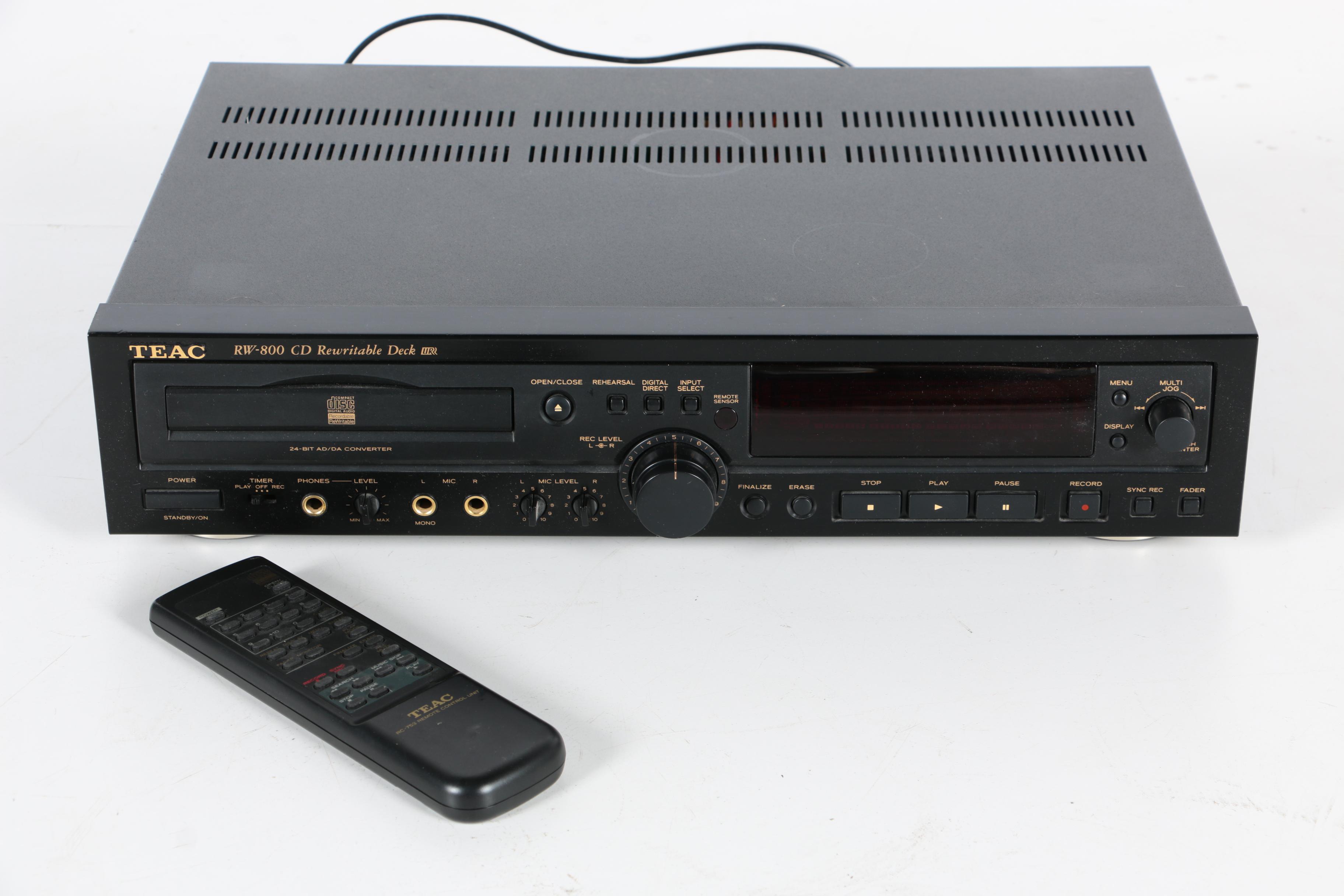 TEAC RW-800 CD Recorder, MB Quart Domain 30 and PSB Image 1B Speakers