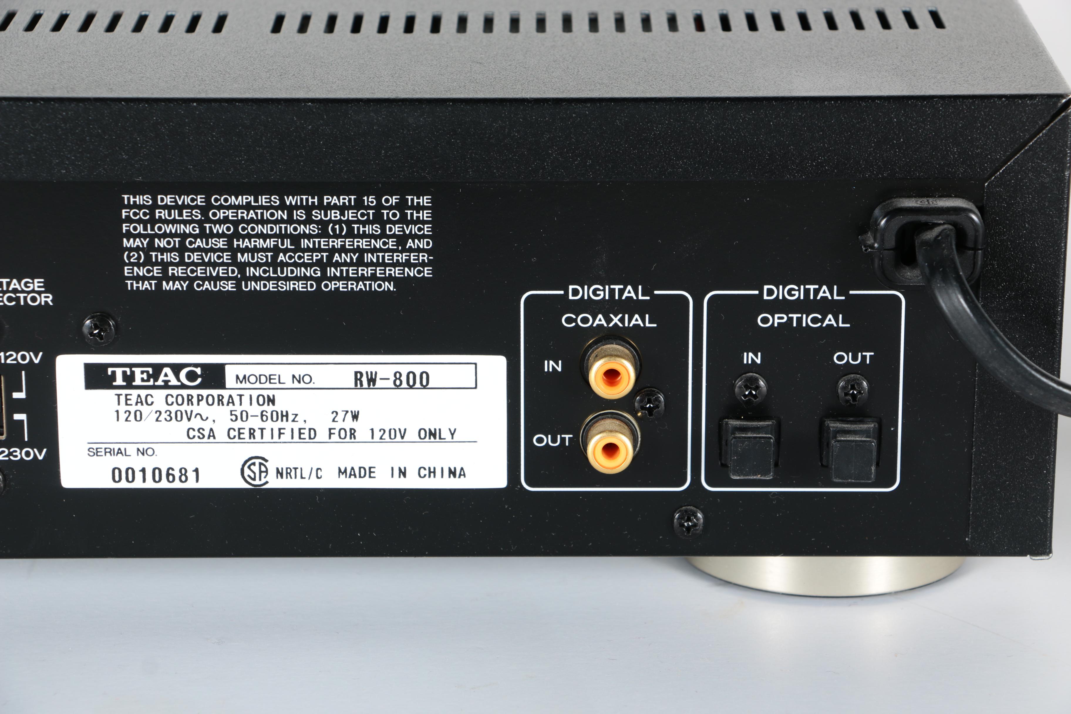 TEAC RW-800 CD Recorder, MB Quart Domain 30 and PSB Image 1B Speakers