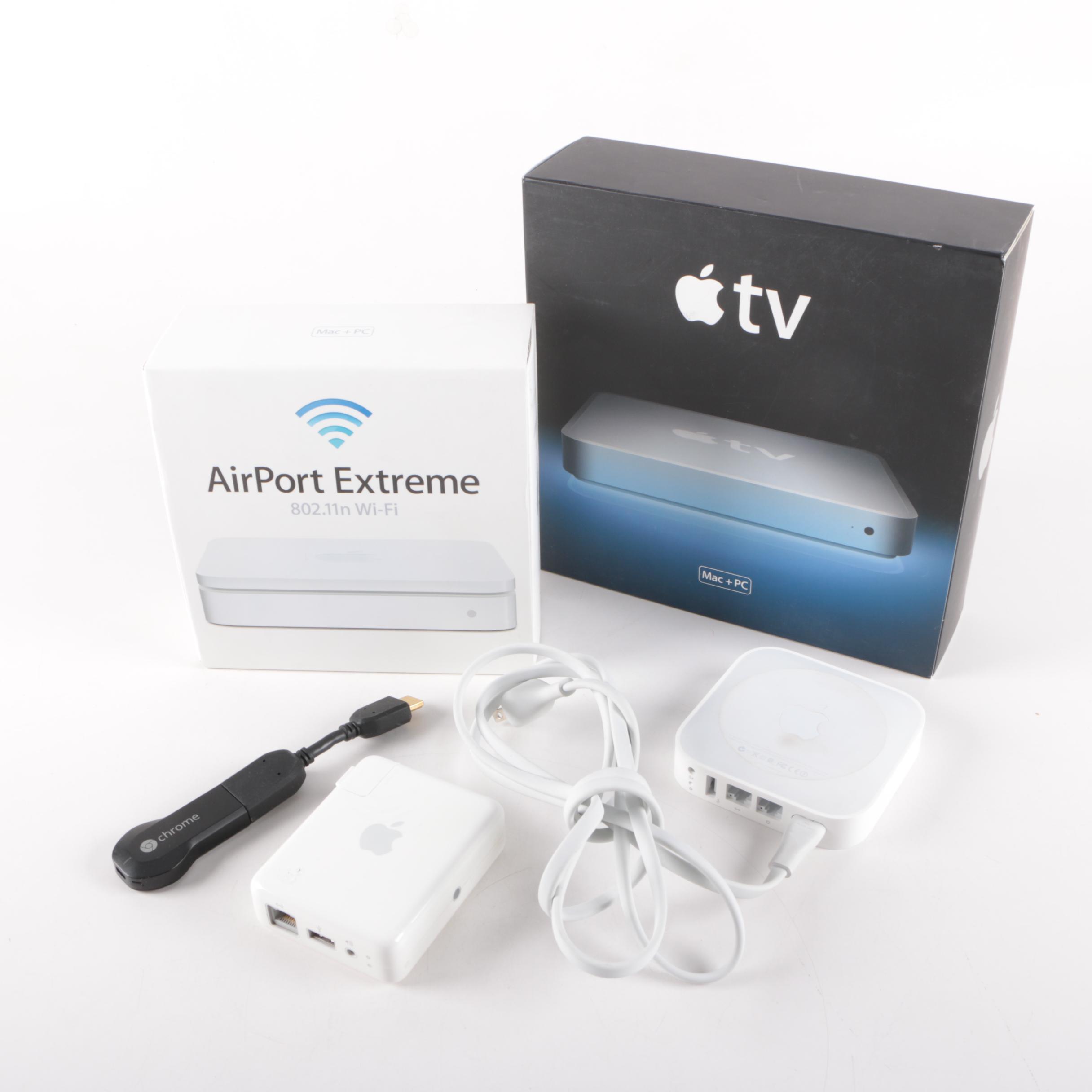 Apple AirPort and Apple TV Box