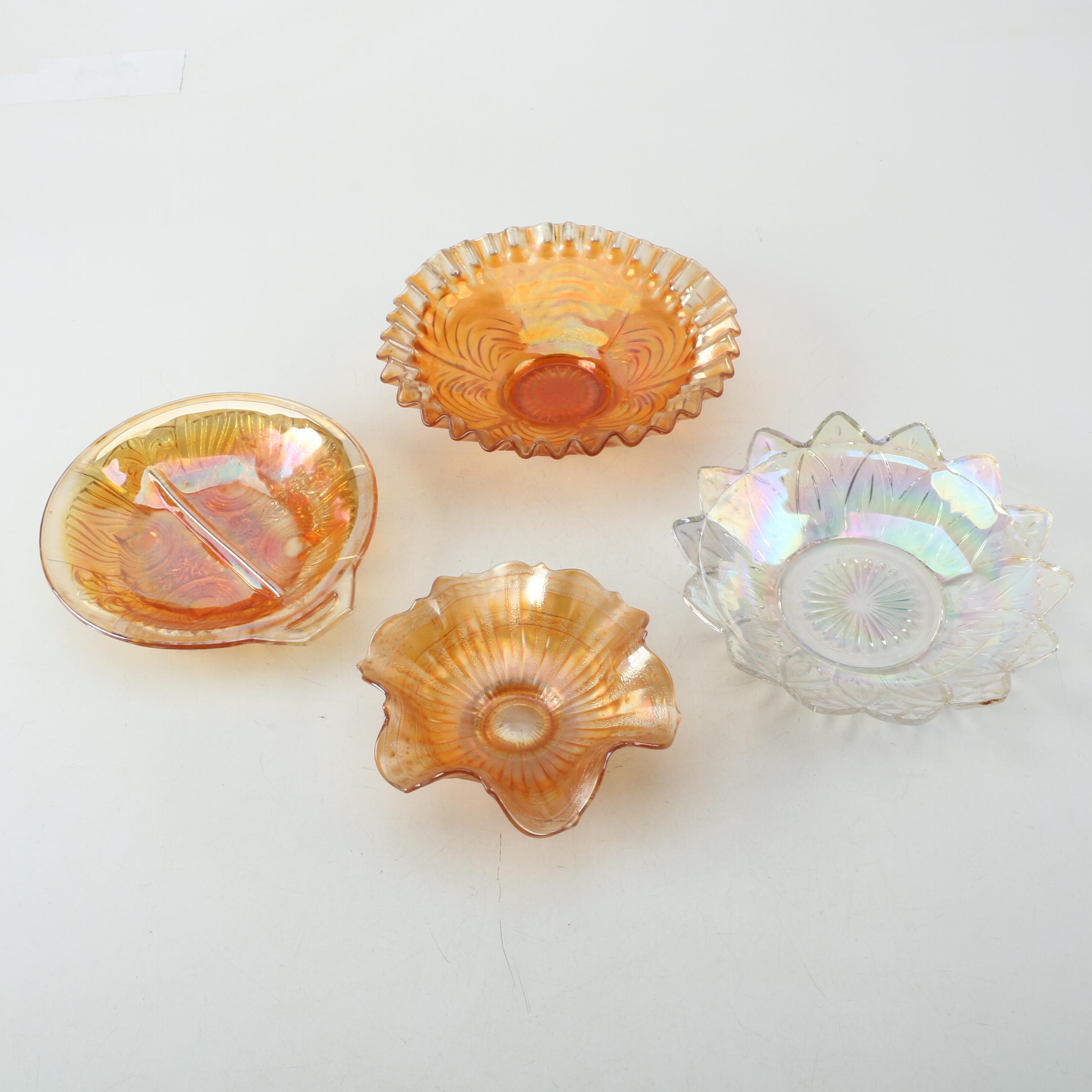 Vintage Glassware with Carnival and Depression