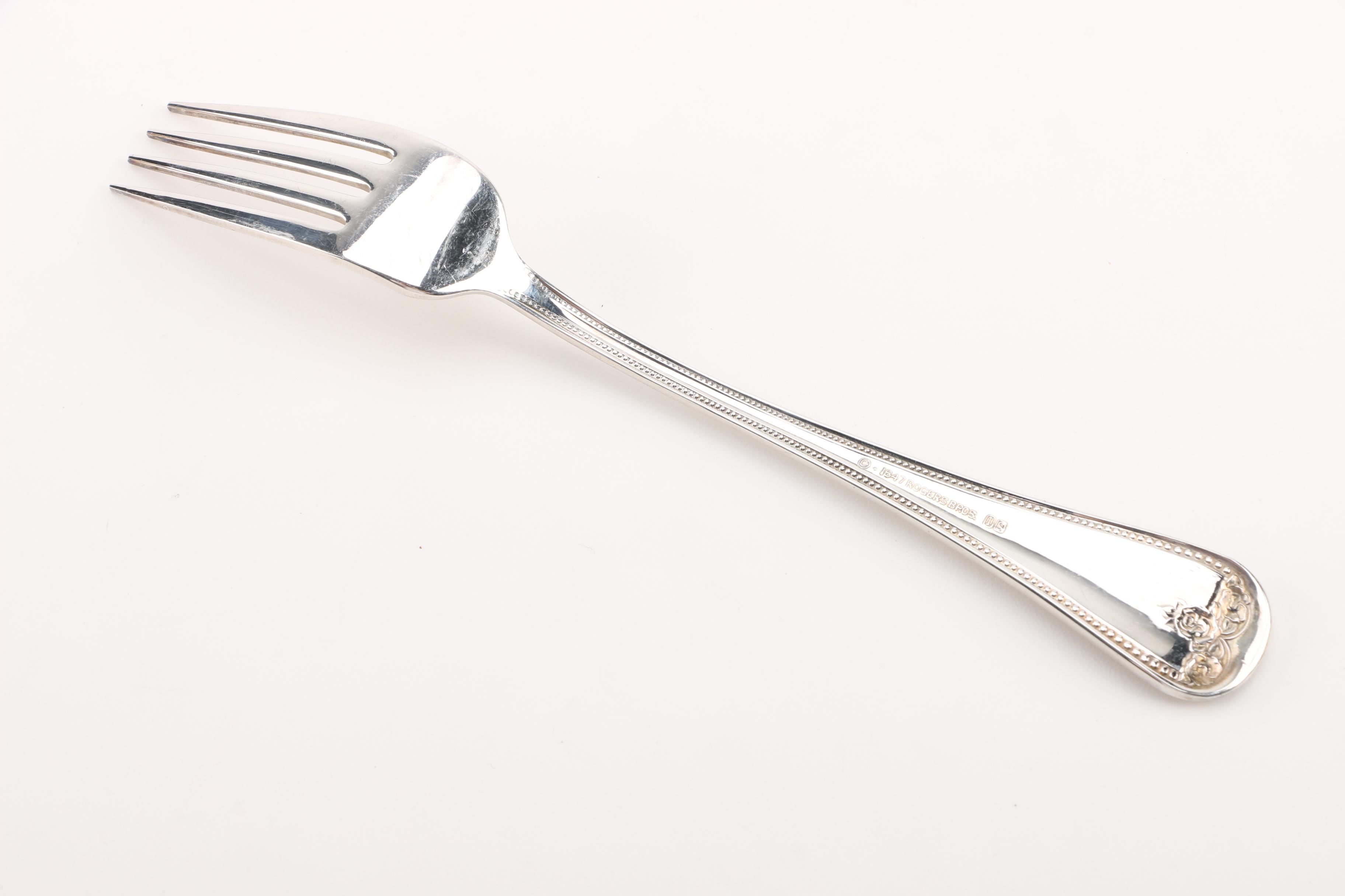 1847 Rogers Bros. Silver Plate Flatware and Dinner Knife