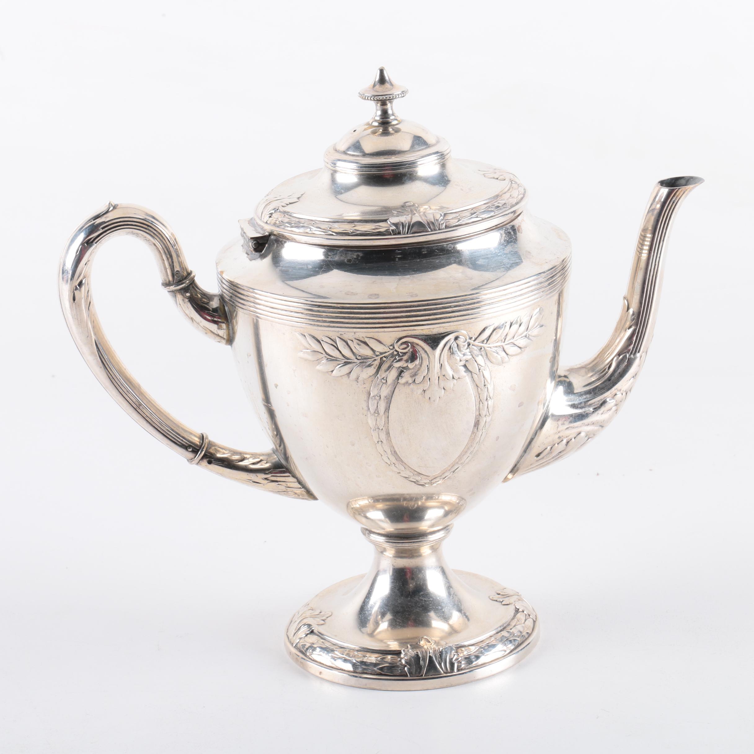 Silver Plate Footed Tea Service