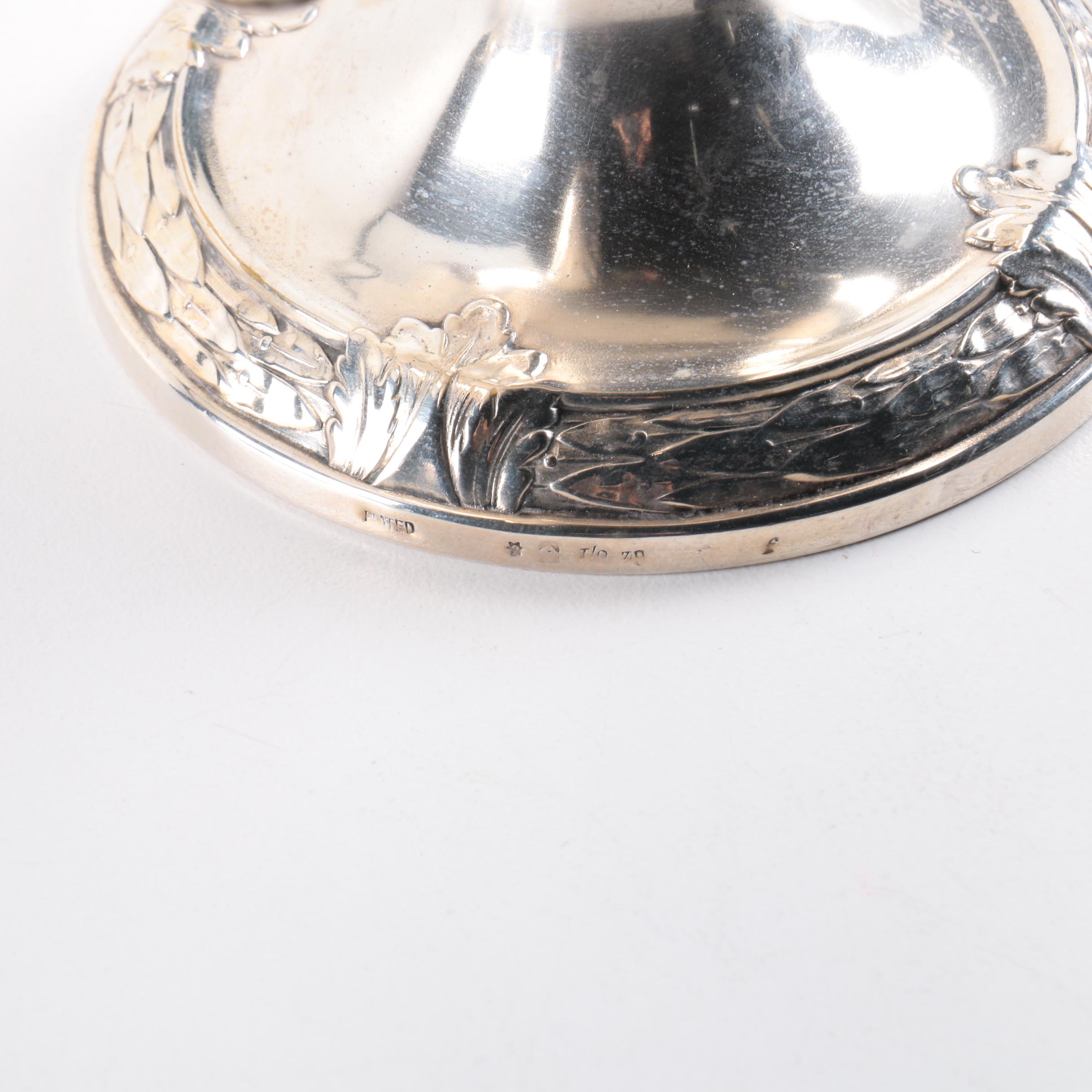 Silver Plate Footed Tea Service