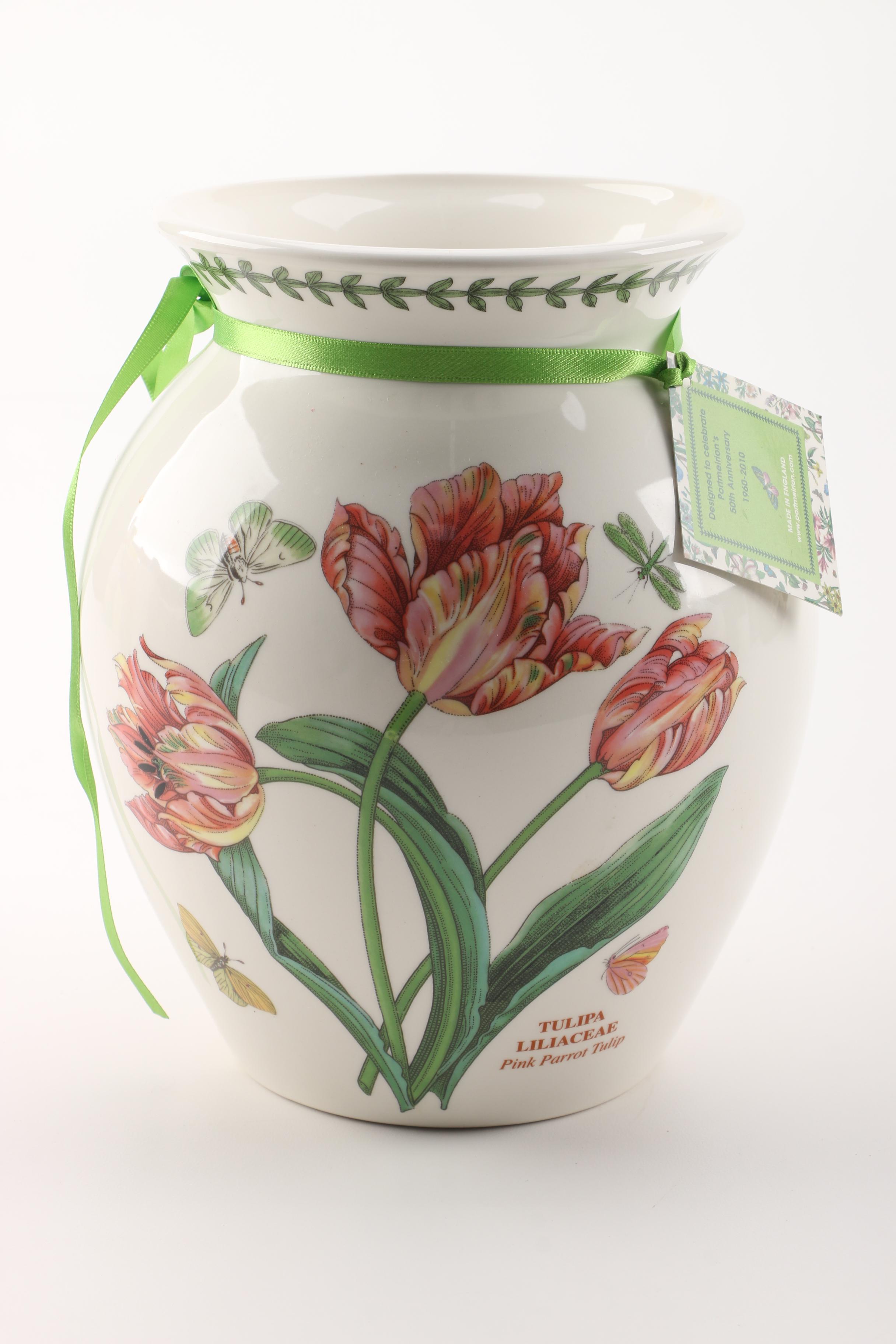 Portmeirion The Botanic Garden Tulip Vase and Vintage Vase