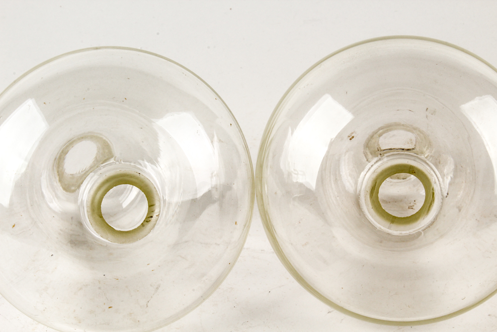 Antique Glass Oil Lamp Parts