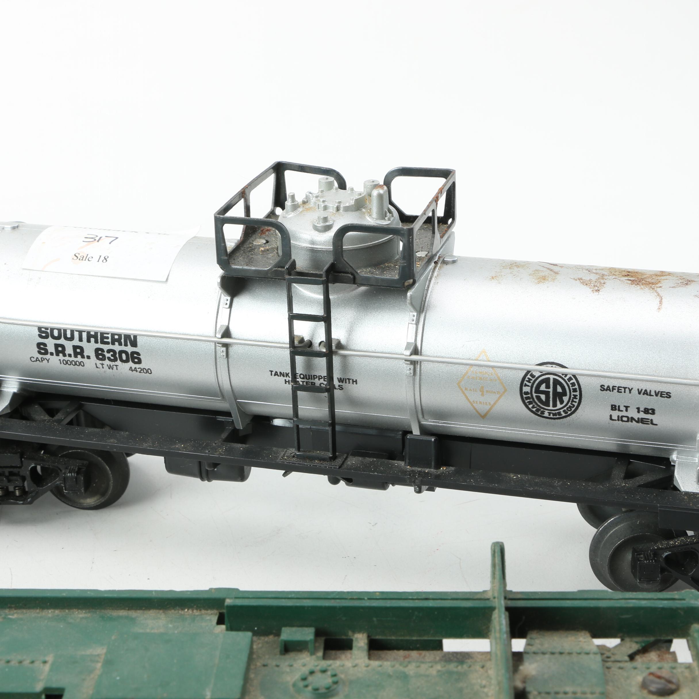 Lionel Train Cars Including Pre-War Tinplate Baggage Car